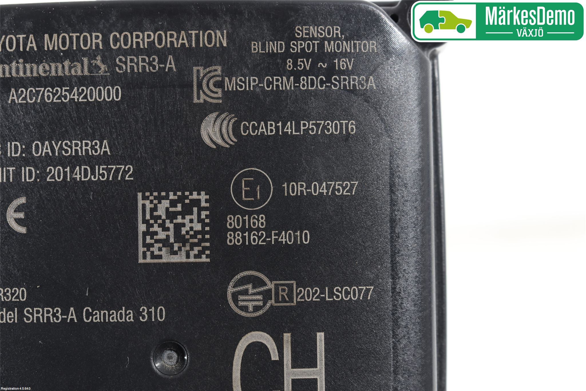 Toyota C-HR 16-23 Sensor Aktivt Kollisionsskydd