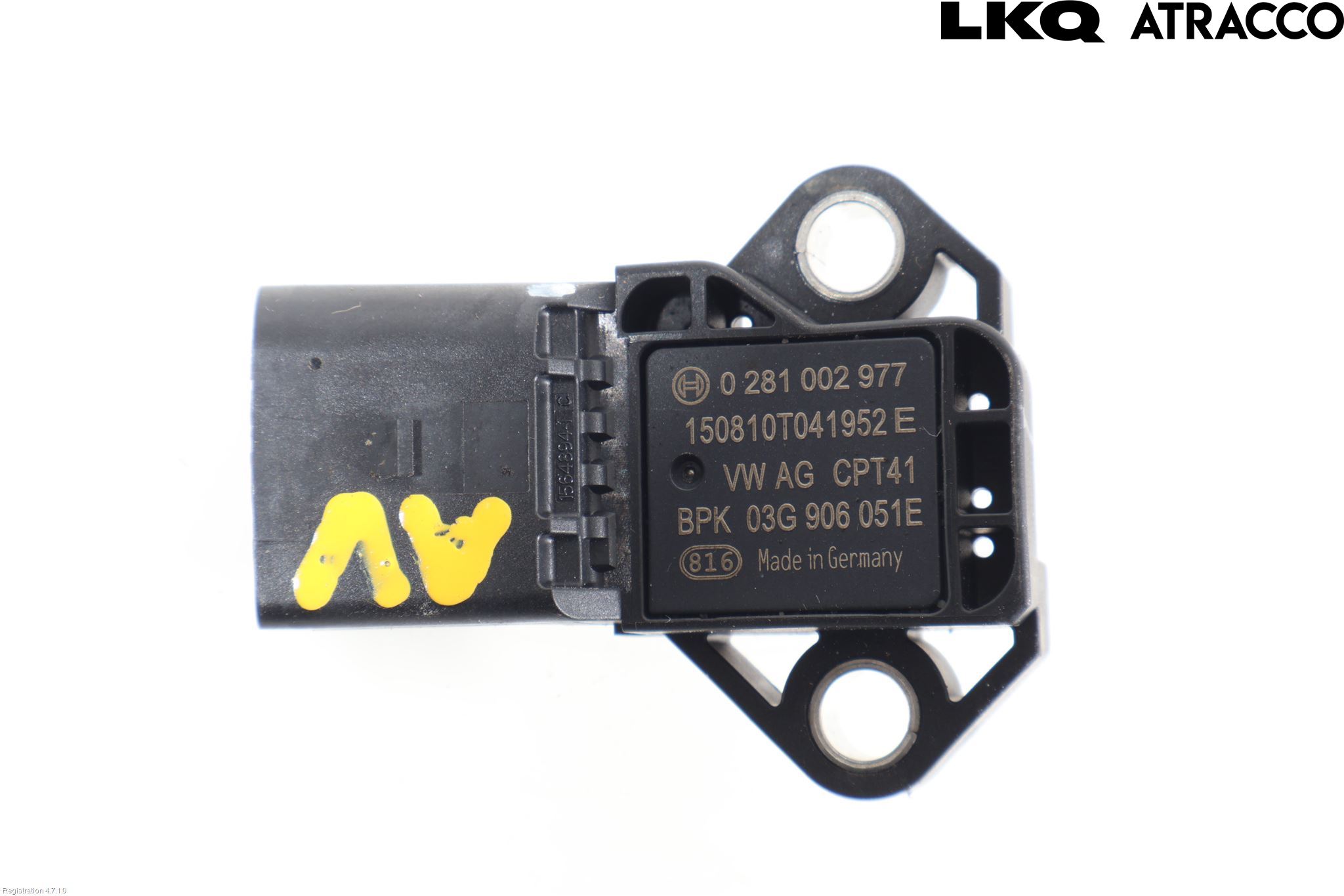 Volkswagen VW GOLF / E-GOLF VII 13-20 Injmappsensor