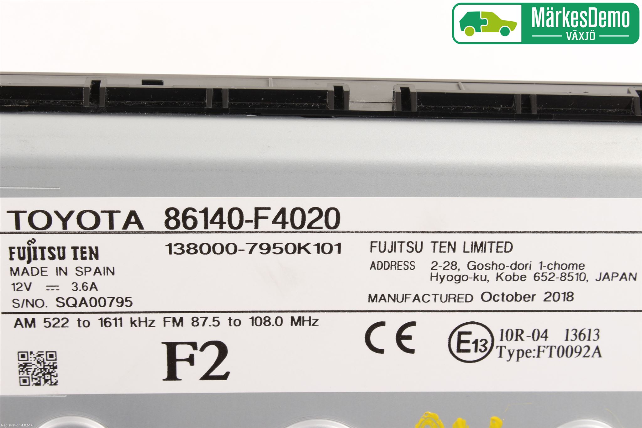 Toyota C-HR 16-23 Cd Radio - Multimediapanel