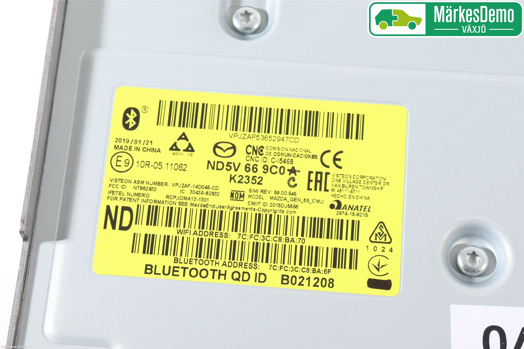 Mazda MX-5 IV (ND/ND2/ND3) MIATA 15- Cd Radio - Multimediapanel