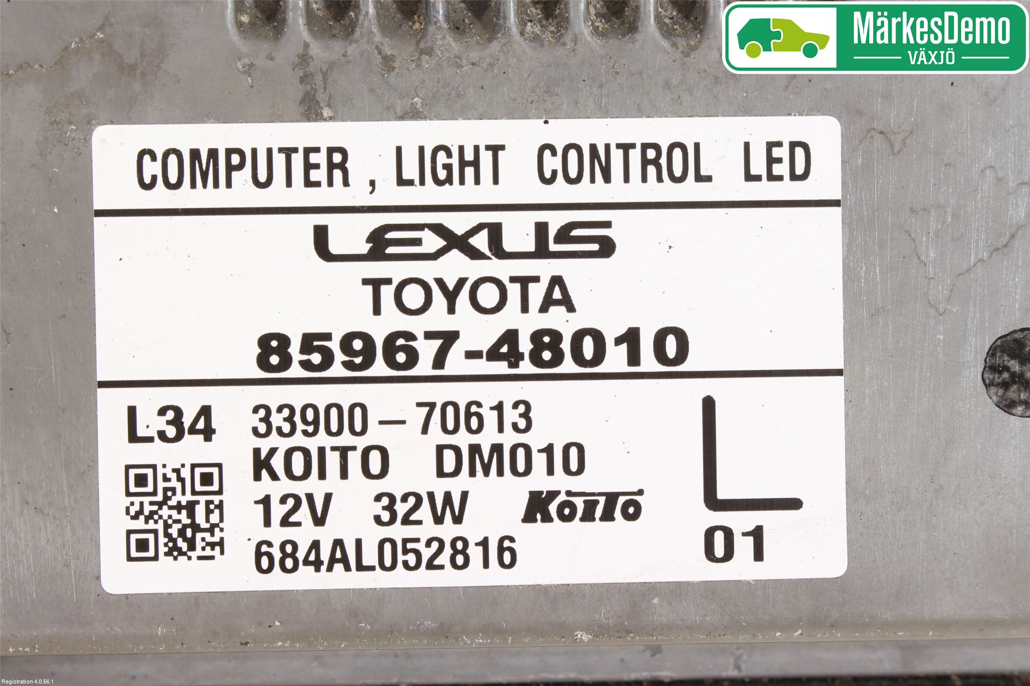 Lexus RX AL20 16-22 Styrenhet Strålkastare