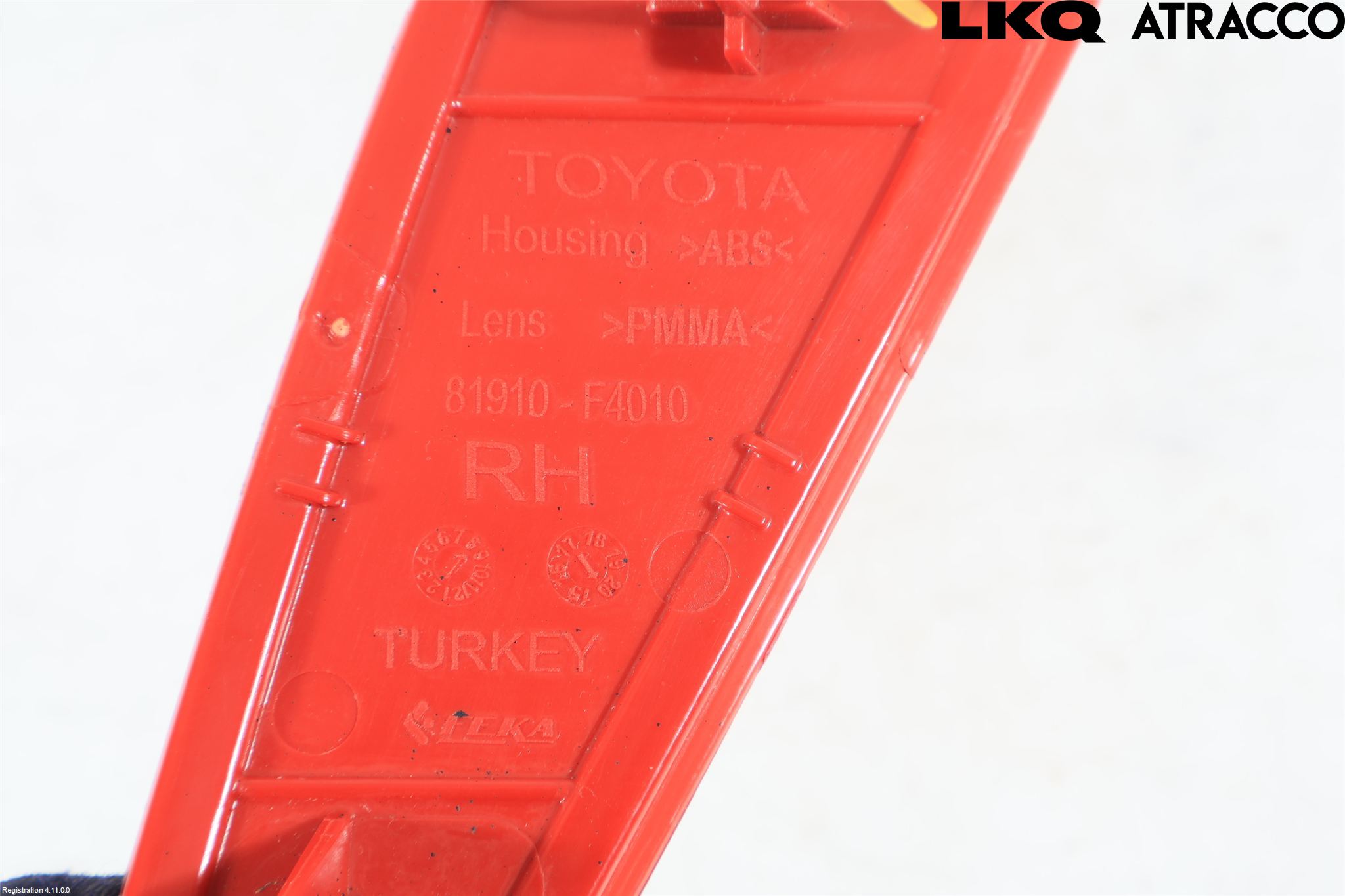 Toyota YARIS XP21 20- Dimljus/Reflex Bak