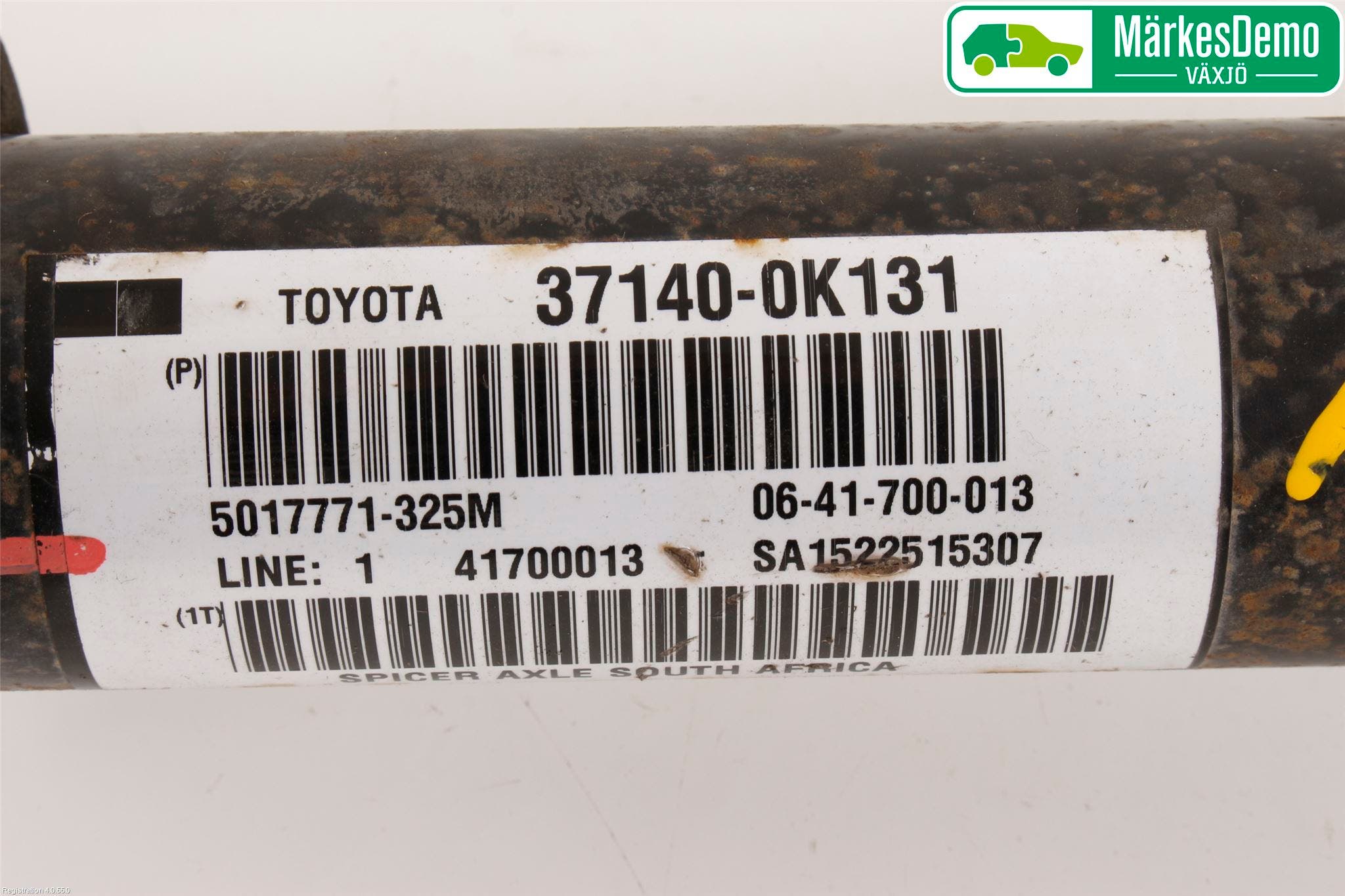 Toyota HILUX 05-16 Mellanaxel Främre