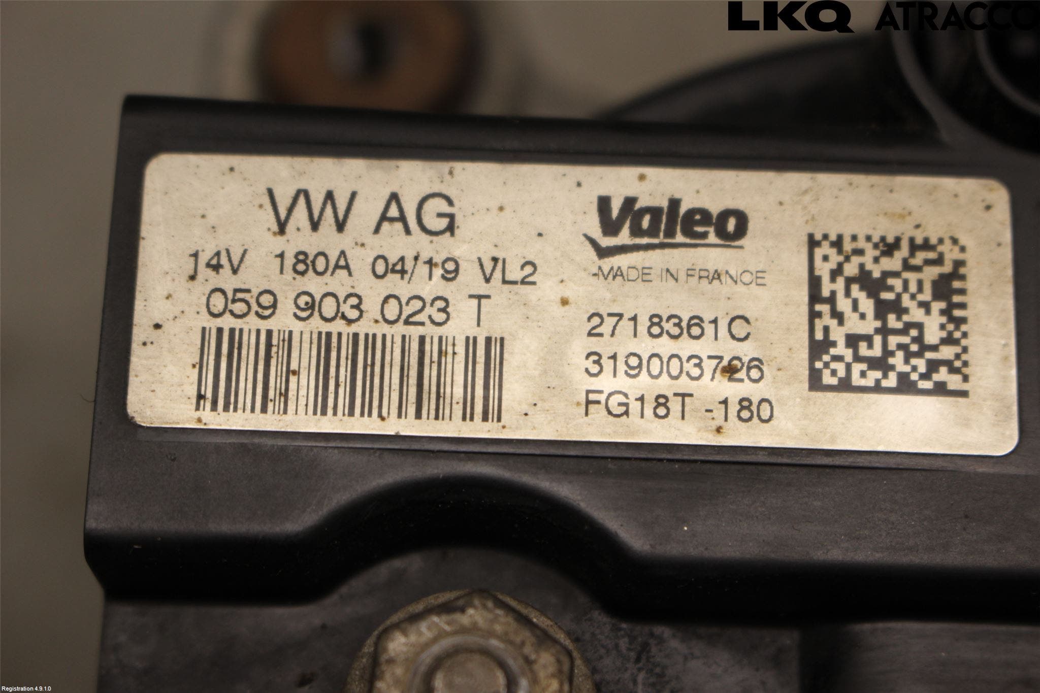 Volkswagen VW AMAROK 2H 10-22 Generator