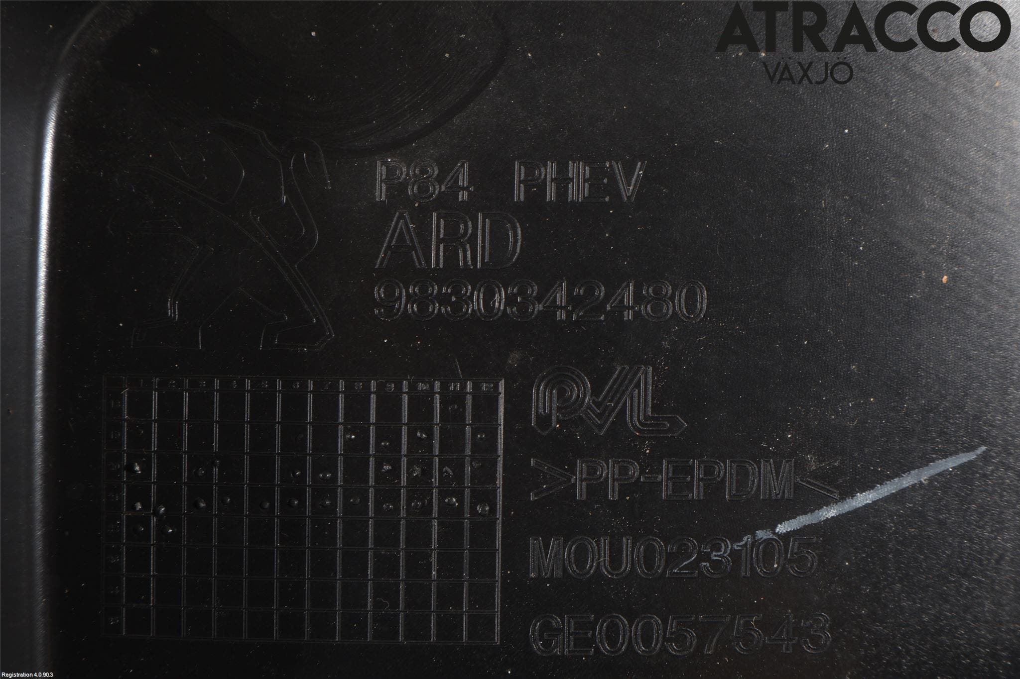 Peugeot 3008 17-24 Skärm Inner