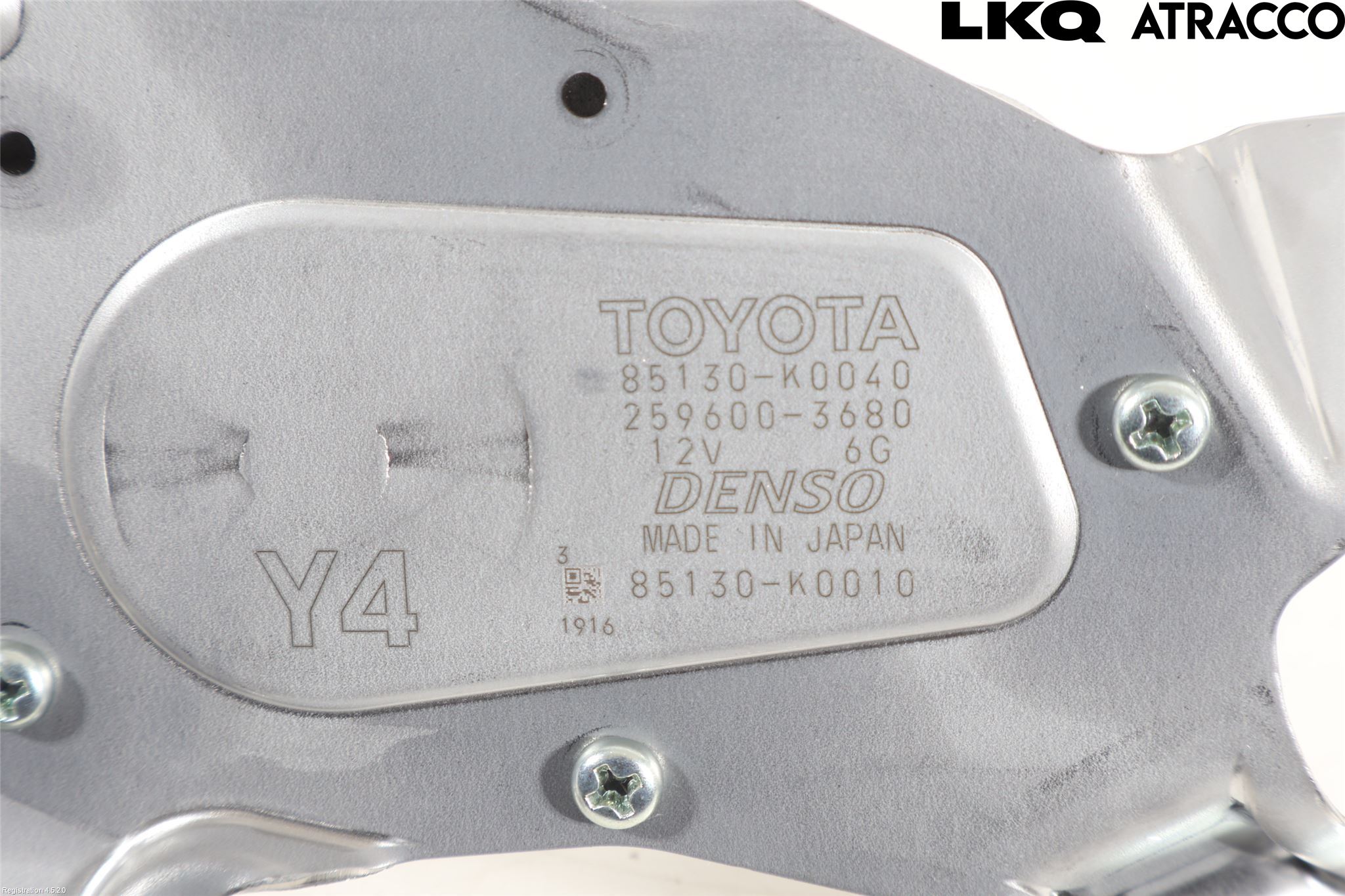 Toyota YARIS XP21 20- Torkarmotor Baklucka