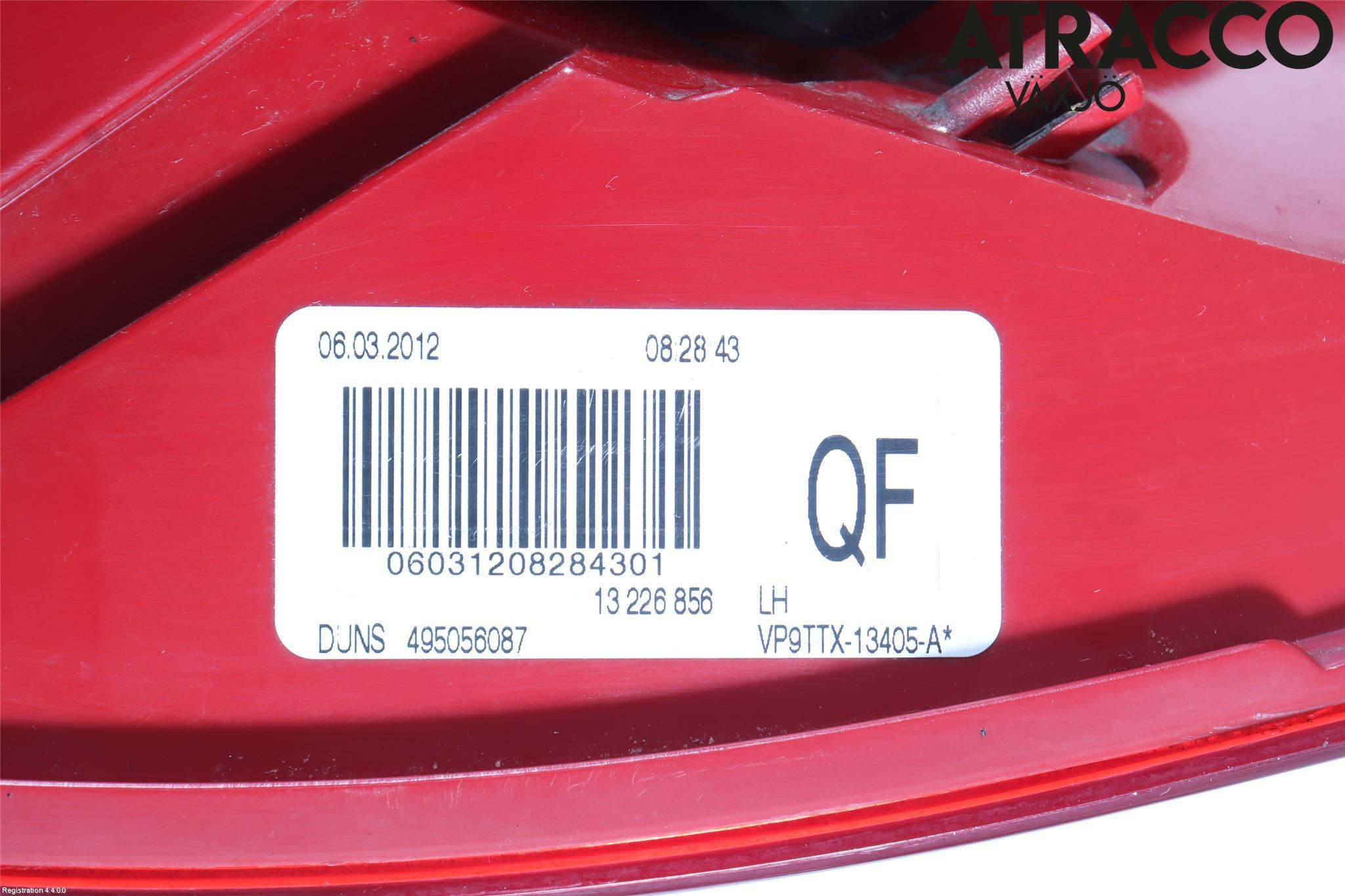 Opel INSIGNIA 09-16 Bakljus Vänster