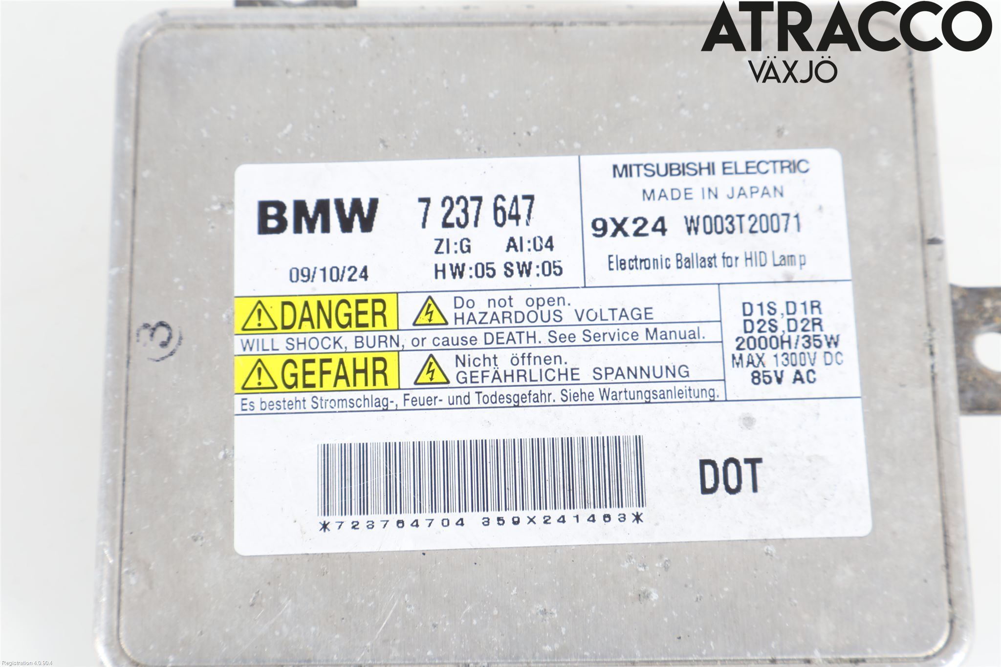 BMW 3 E90/91 SED/TOU 05-12 Styrenhet Strålkastare