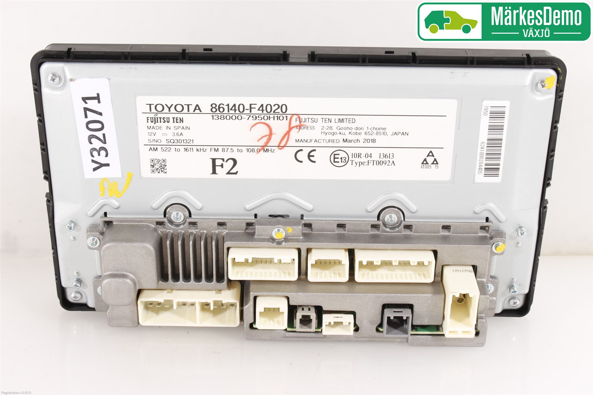 Toyota C-HR 16-23 Cd Radio - Multimediapanel