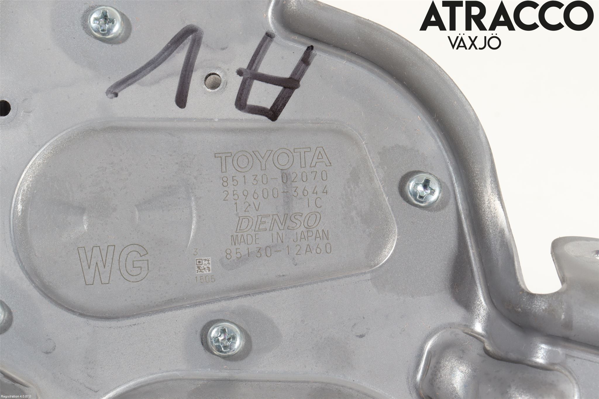 Toyota COROLLA 19- Torkarmotor Baklucka