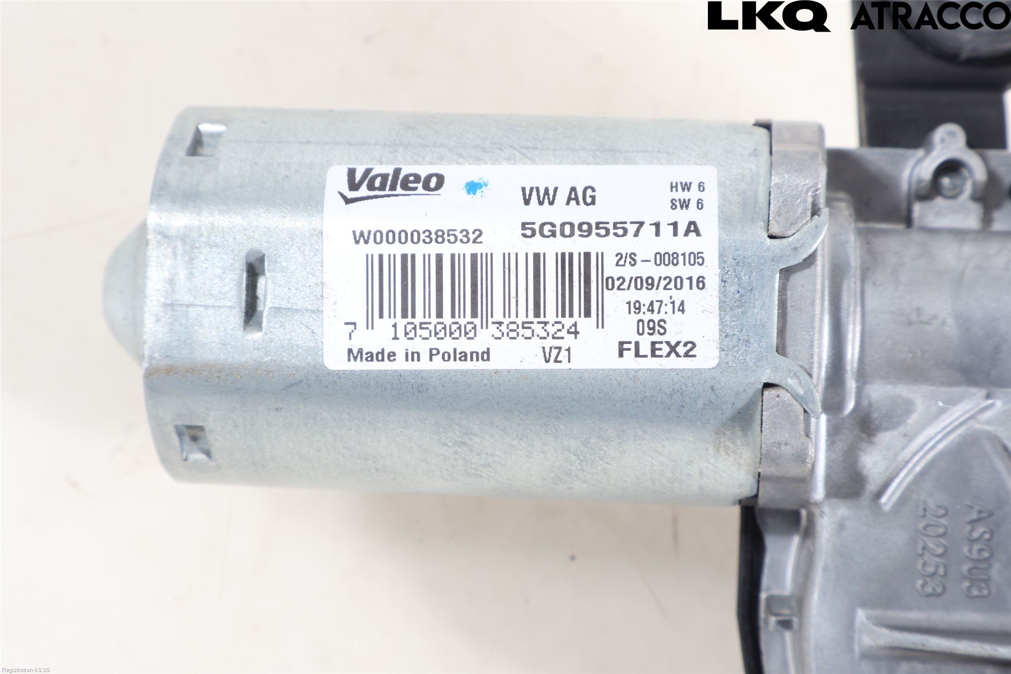Volkswagen VW GOLF / E-GOLF VII 13-20 Torkarmotor Baklucka
