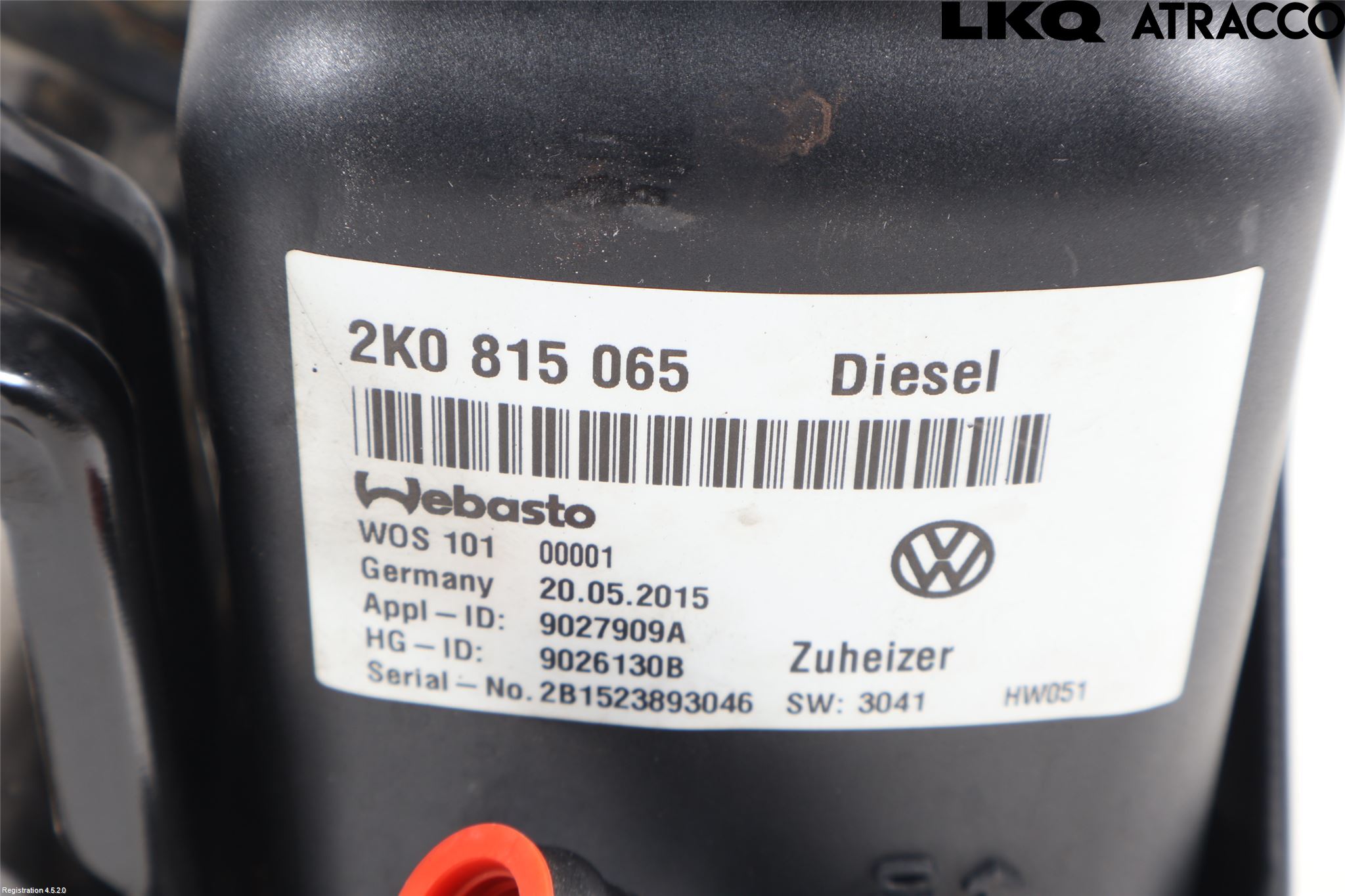 Volkswagen VW CADDY 16-20 Dieselvärmare