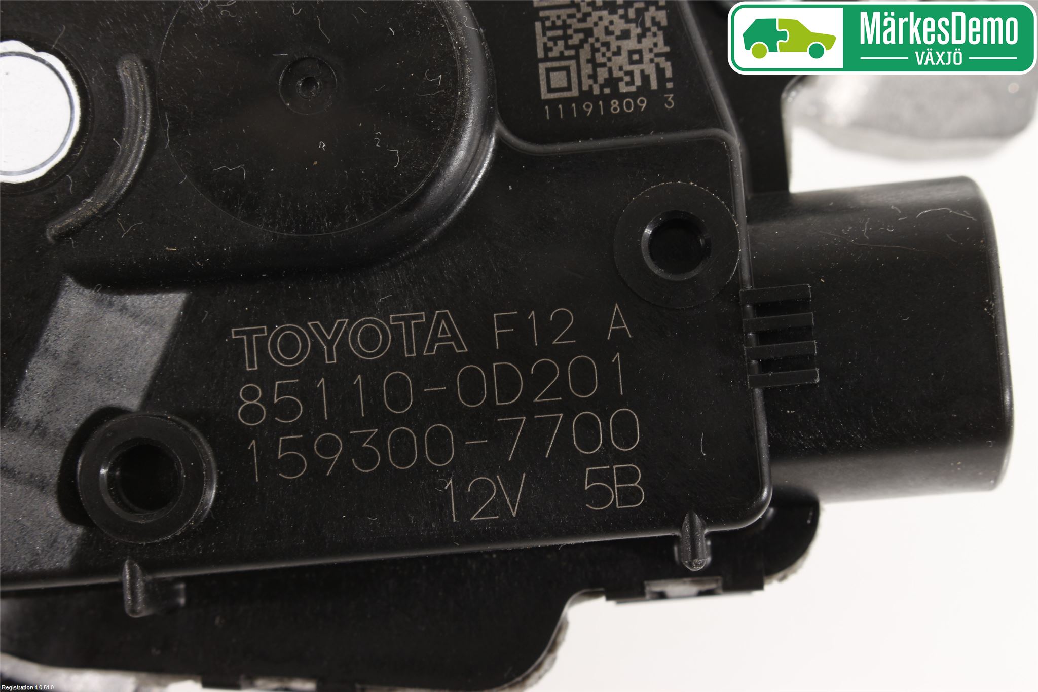 Toyota YARIS XP130 15-20 Torkarmotor Vindruta