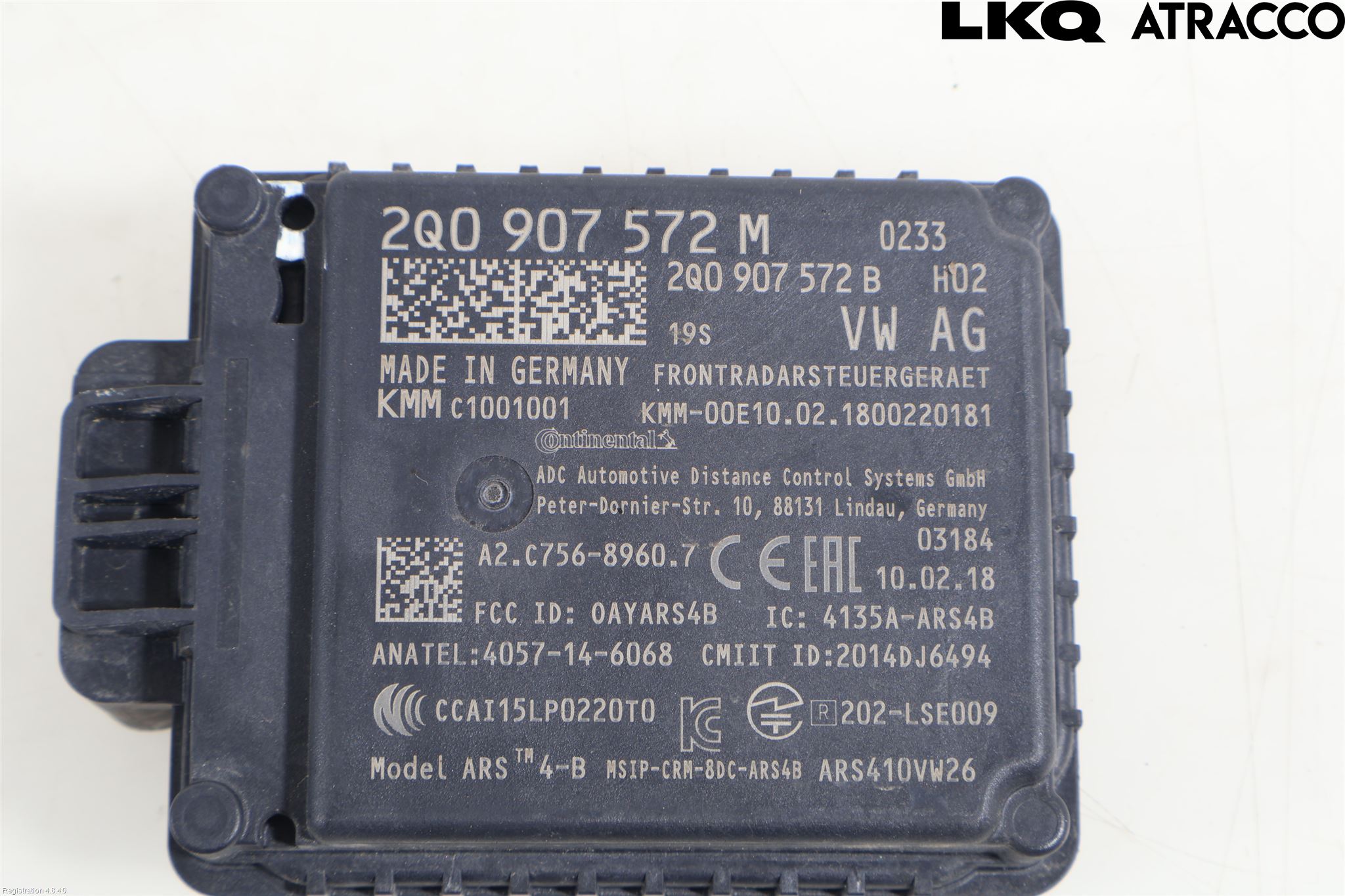 Volkswagen VW TIGUAN 16-24 Sensor Adaptiv Farthållare