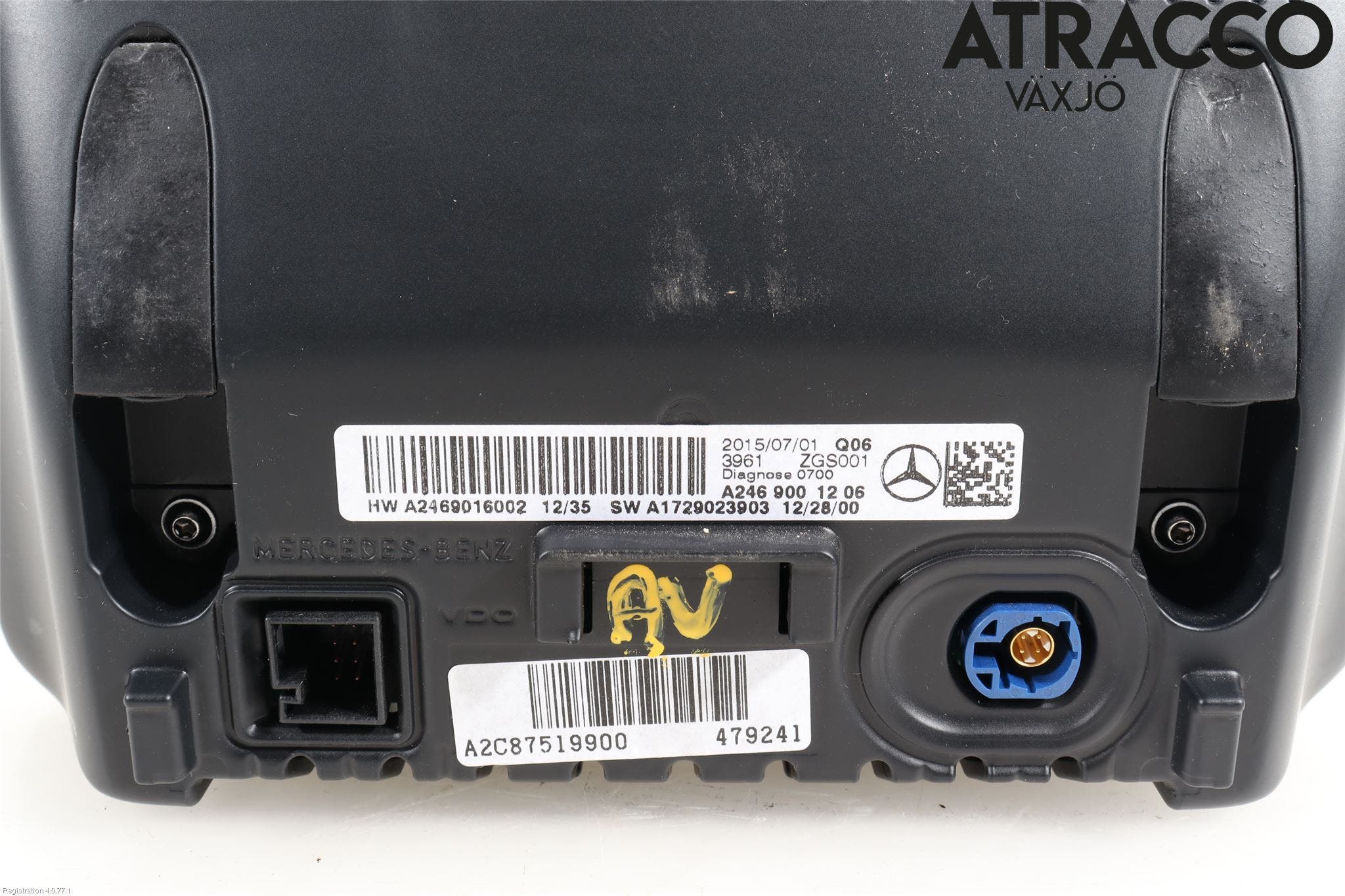 Mercedes-Benz MB A-KLASS (W176) 13-18 Multifunktionsdisplay