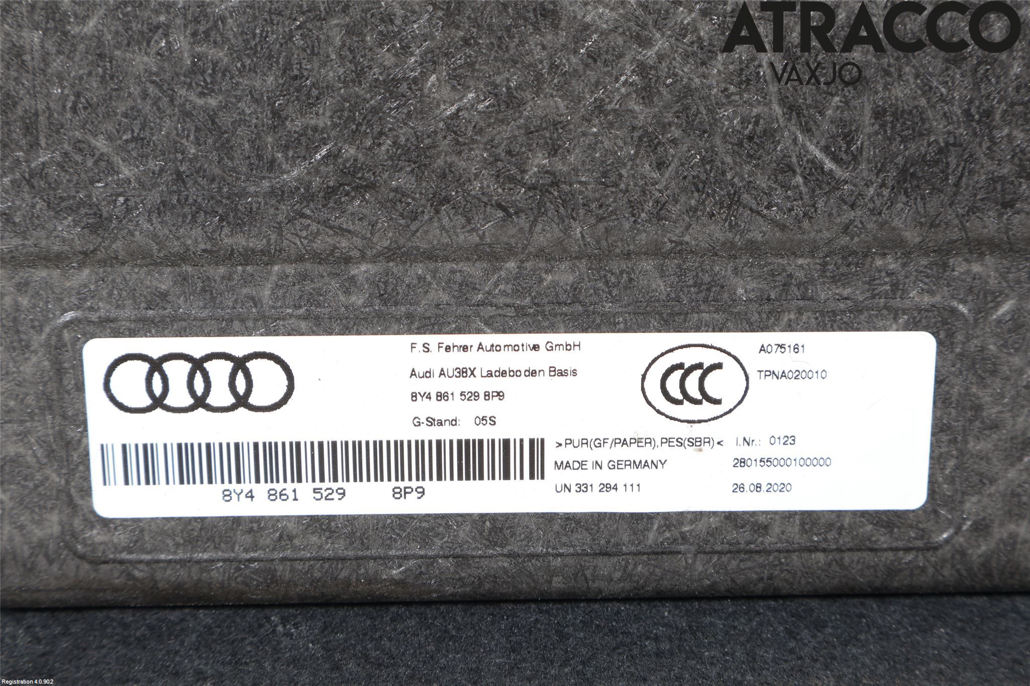 Audi A3/S3 8Y 21- Bagage Golv