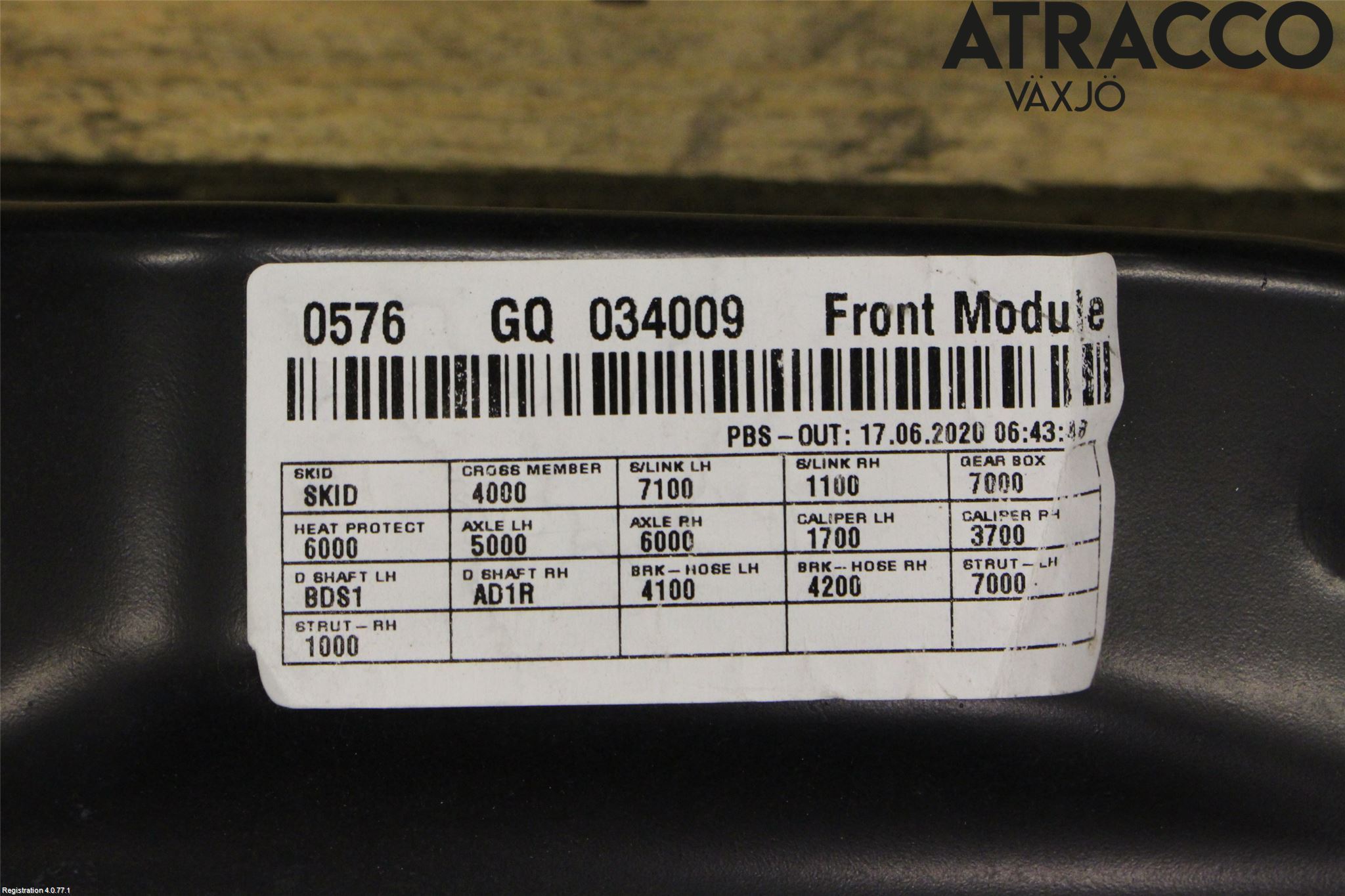 Hyundai i10 LA 20- Framvagnsbalk