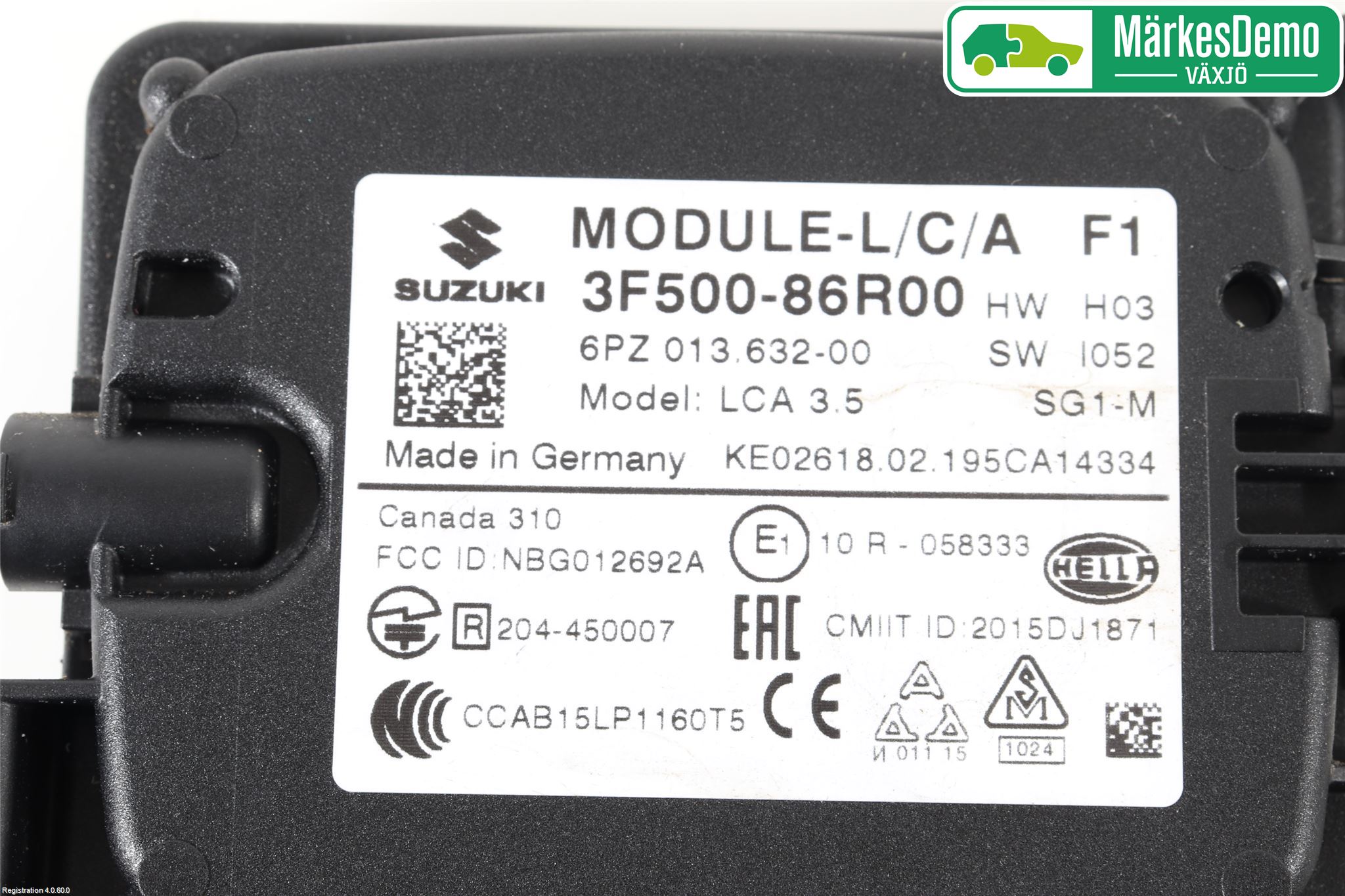 Suzuki VITARA 15- Sensor Aktivt Kollisionsskydd