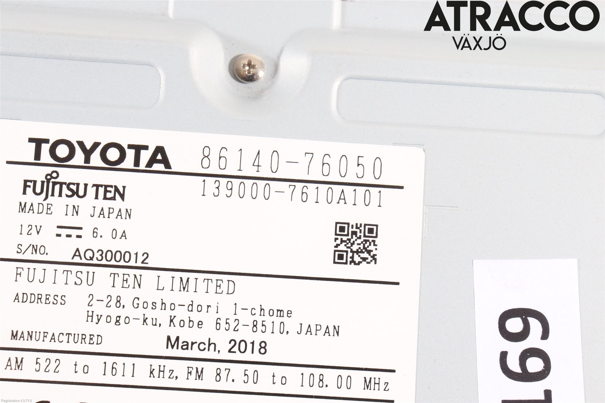 Lexus CT 200h Cd Radio - Multimediapanel