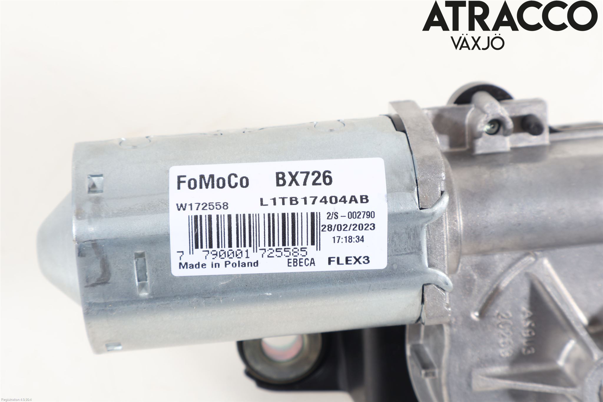 Ford PUMA/ELECTRIC 20- Torkarmotor Baklucka