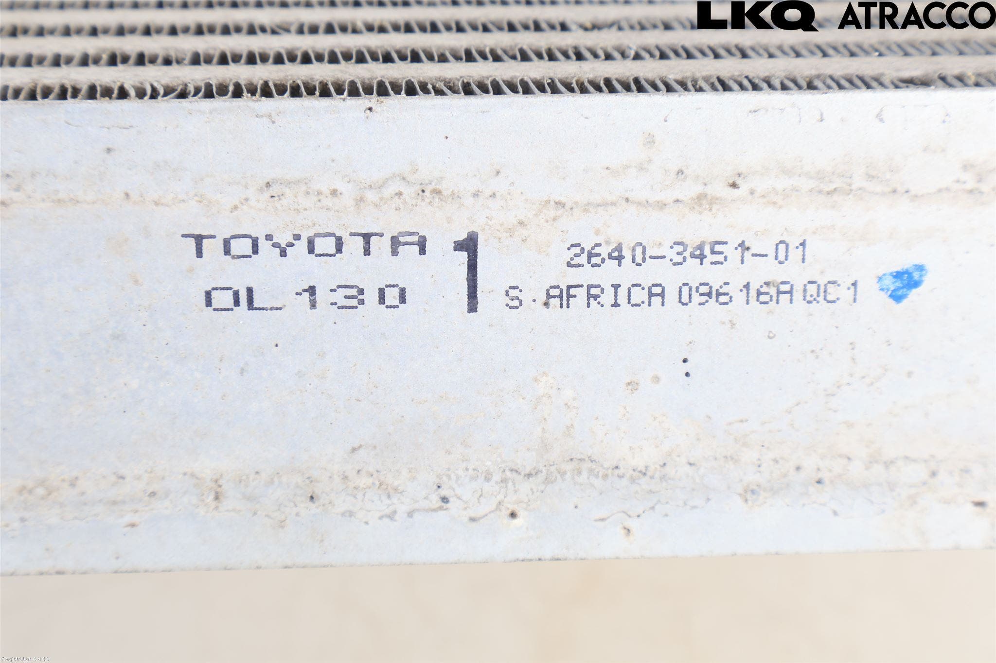 Toyota HILUX 16- Laddluft-Intercooler Kyl