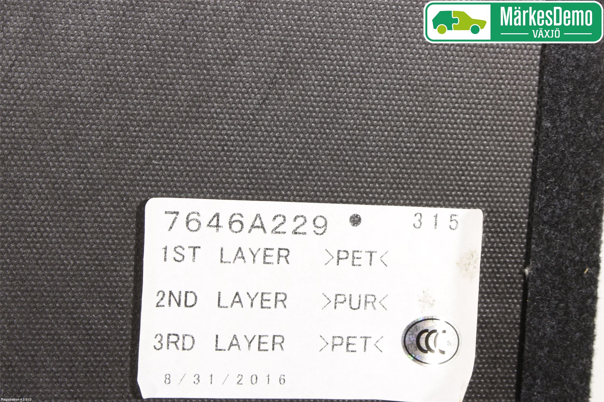 Mitsubishi ASX 10-22 Bagage Golv