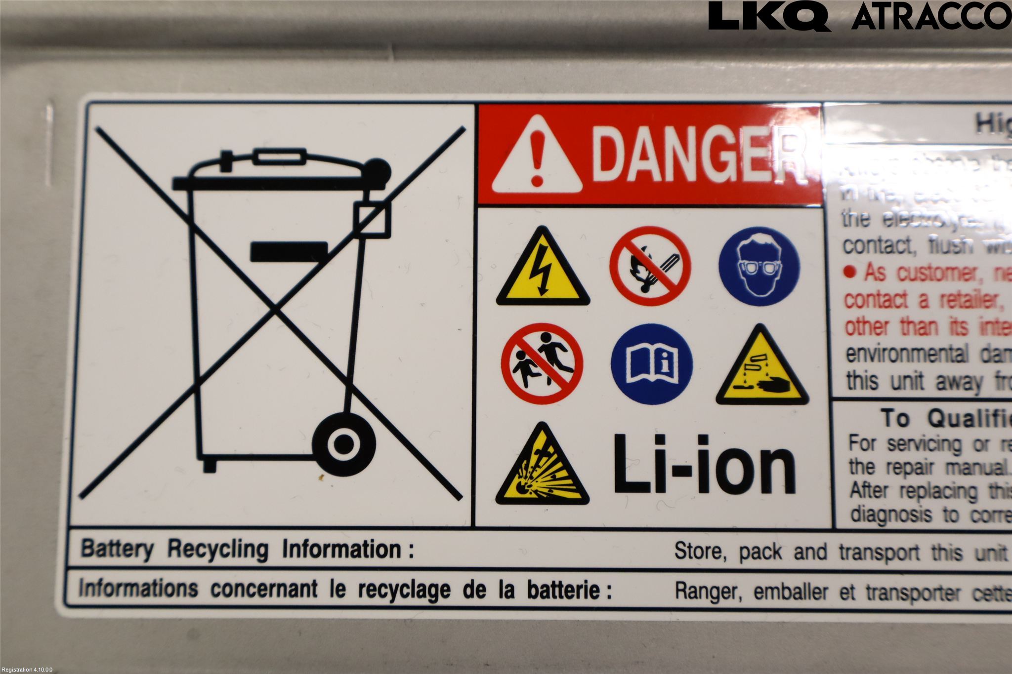 Toyota YARIS XP21 20- Batteri Högspänning