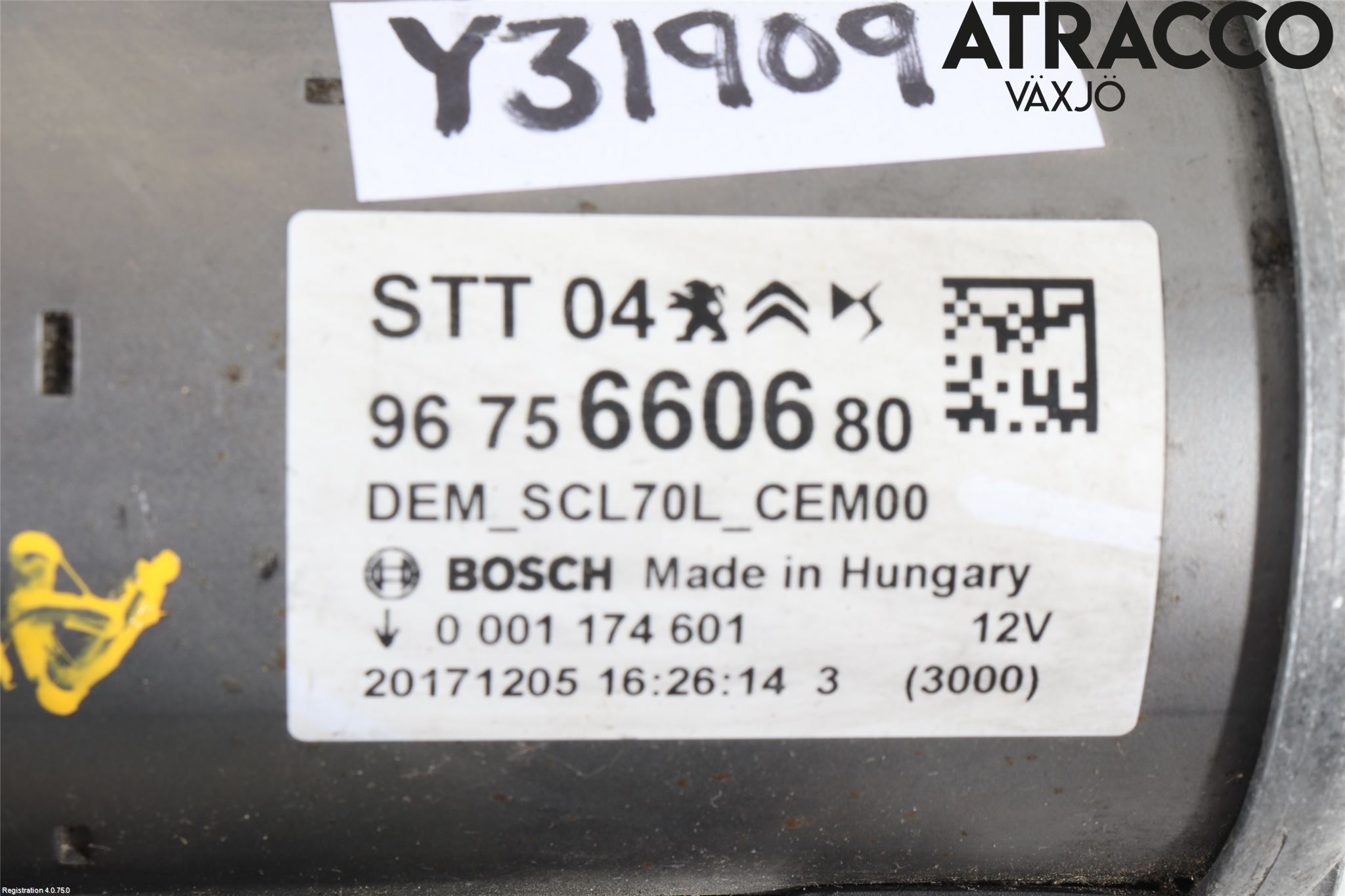 Peugeot PARTNER 16-18 Startmotor Diesel