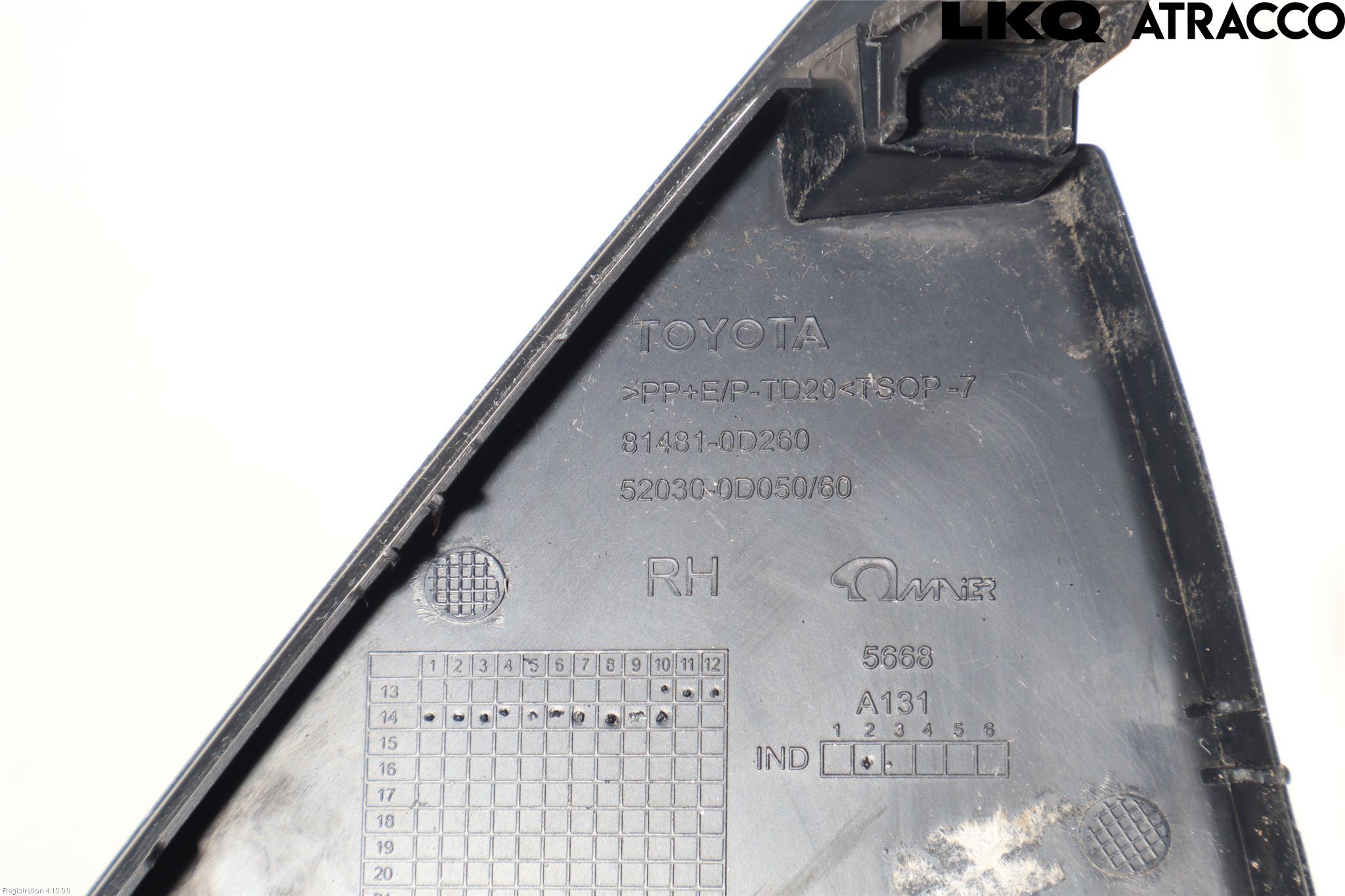 Toyota YARIS XP130 15-20 Dimljussarg Fram
