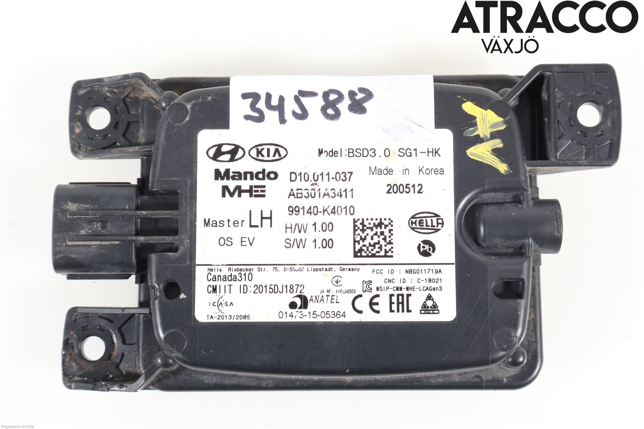 Hyundai KONA/ELECTRIC OS 18-23 Sensor Aktivt Kollisionsskydd