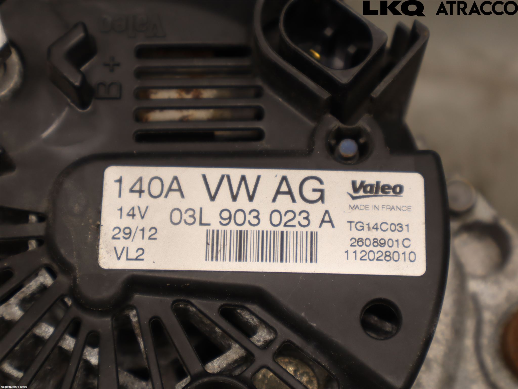 Volkswagen VW GOLF VI 09-13 Generator