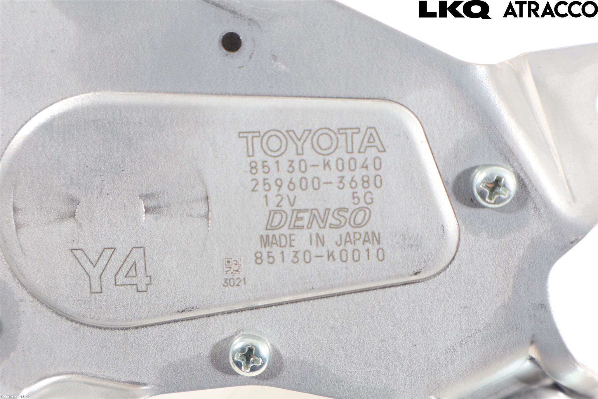Toyota YARIS XP21 20- Torkarmotor Baklucka