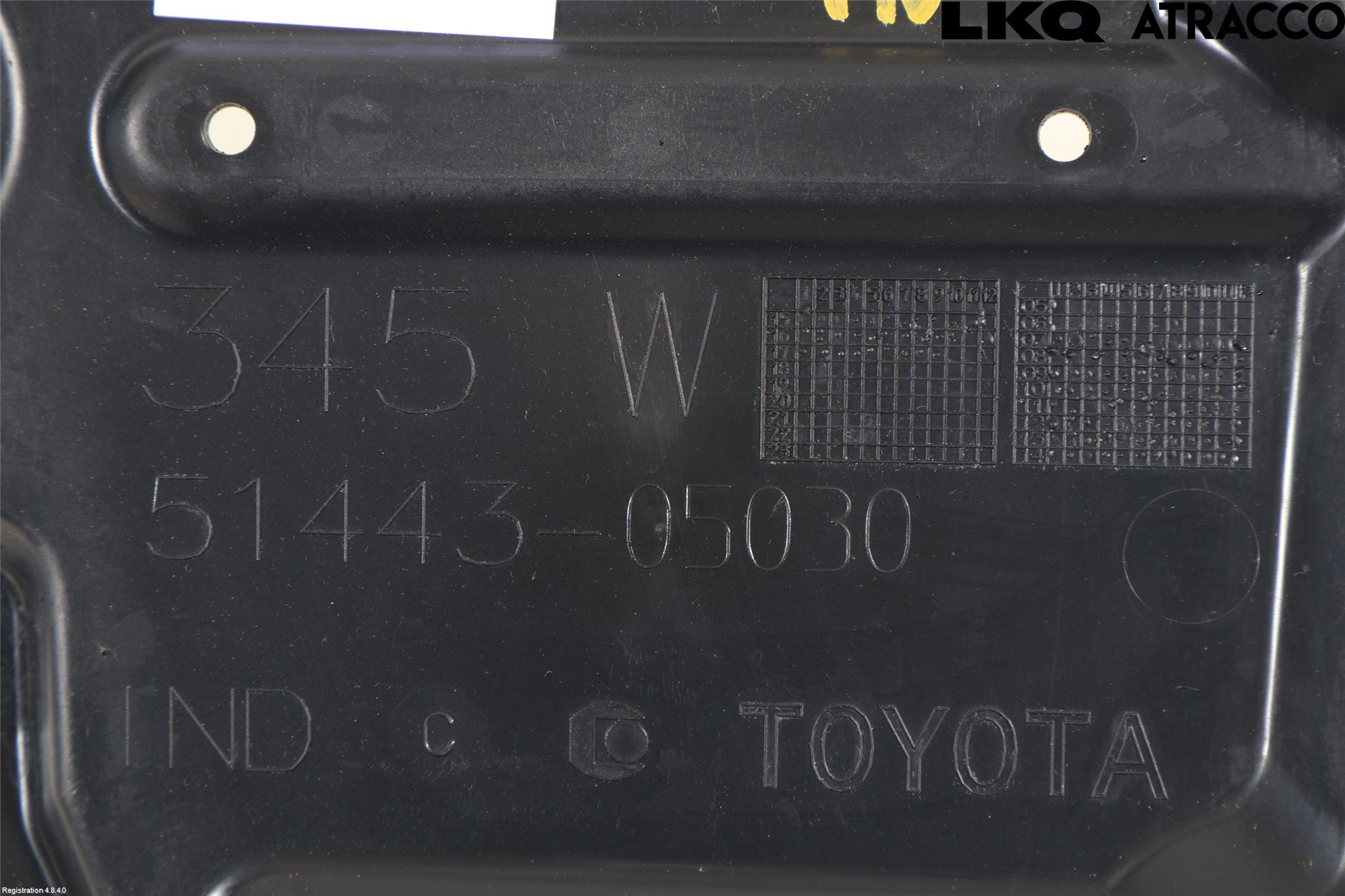 Toyota AURIS 13-19 Hasplåt Plåt-Plast