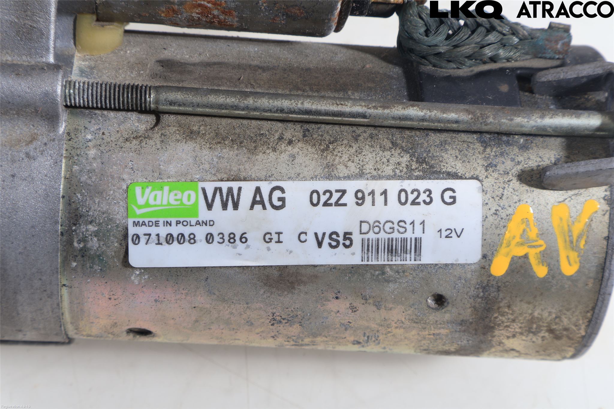 Volkswagen VW SCIROCCO 09-17 Startmotor