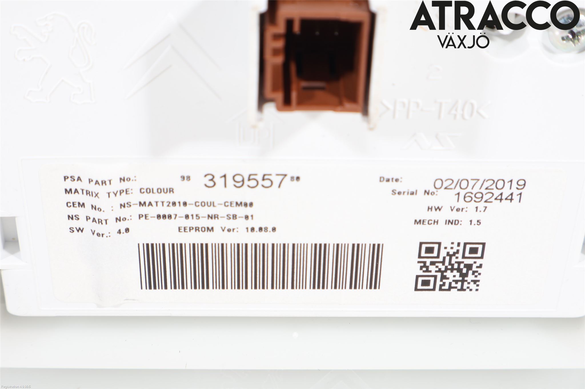 Peugeot 2008 13-20 Instrument Komb