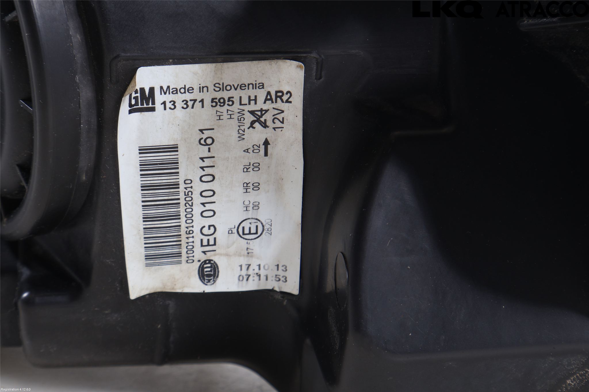 Opel ASTRA J 10-15 Strålkastare Vänster