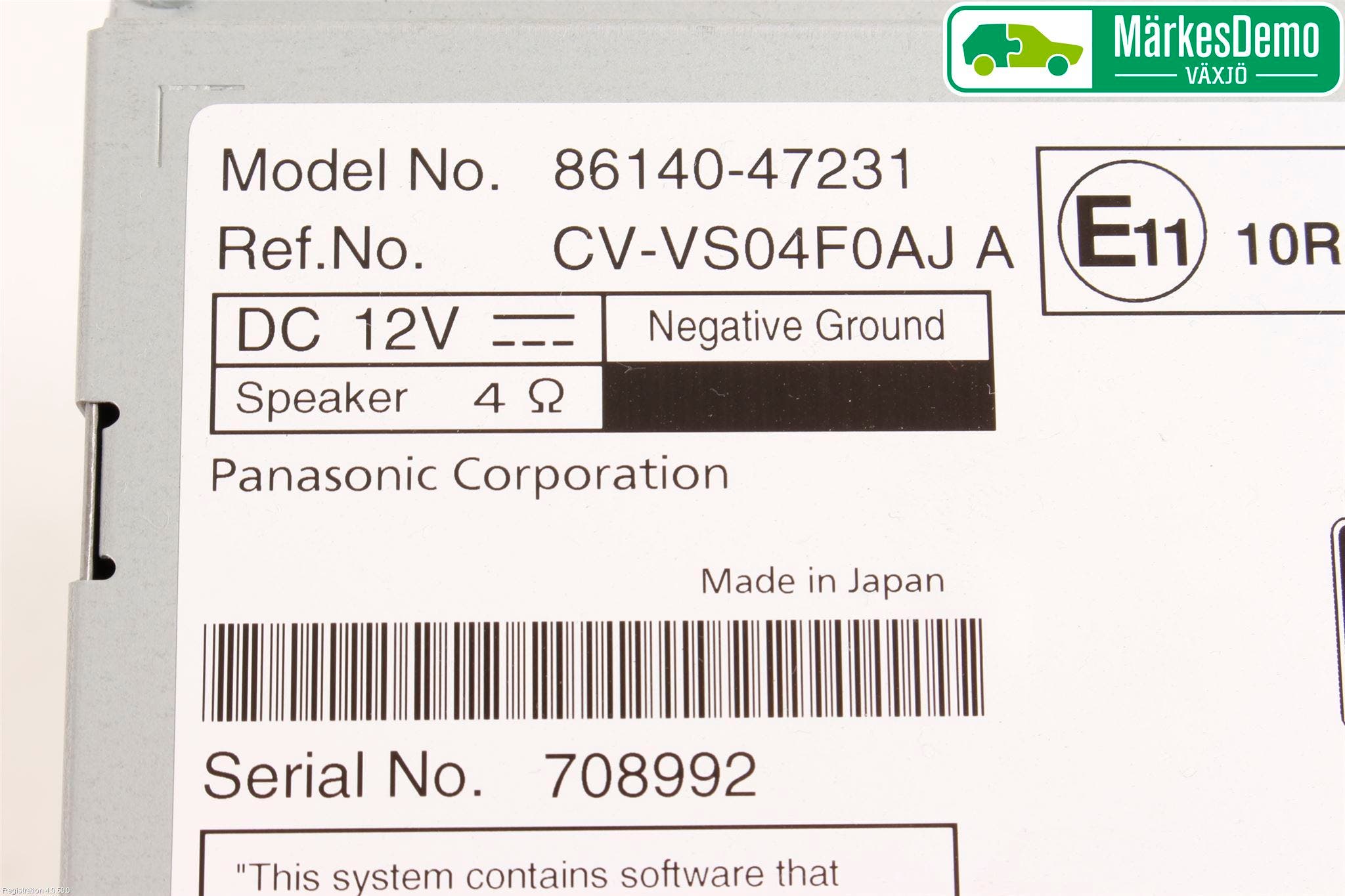 Toyota PRIUS+ ZVW40 12-20 Cd Radio - Multimediapanel