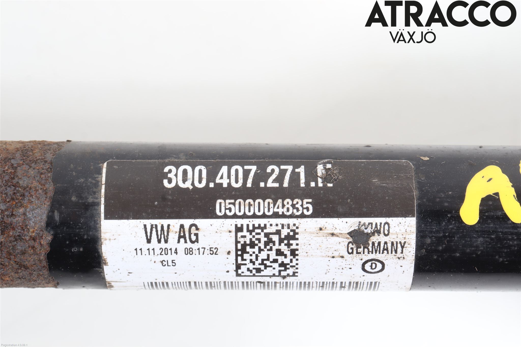 Volkswagen VW PASSAT 15-19 Drivaxel Fram Vänster