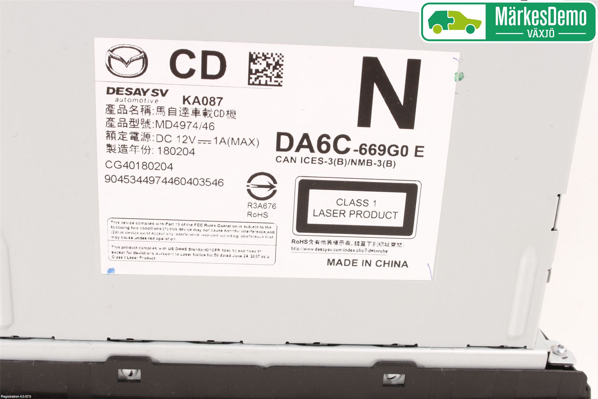 Mazda CX-3 Cd Radio - Multimediapanel