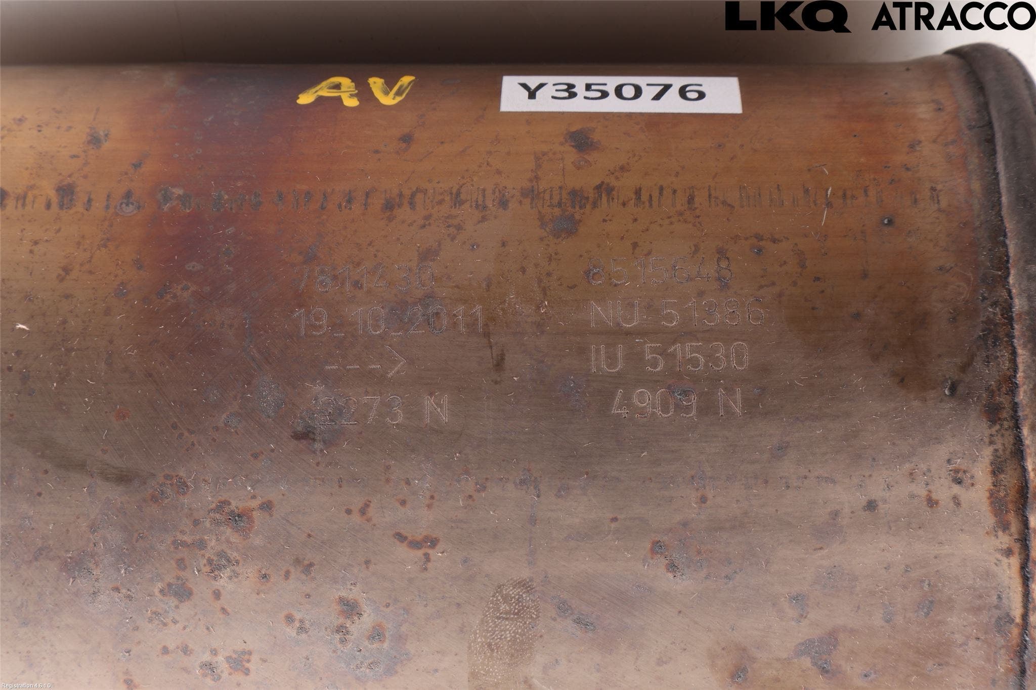 BMW 5 F10/F11/F18 09-17 Avgas Partikelfilter