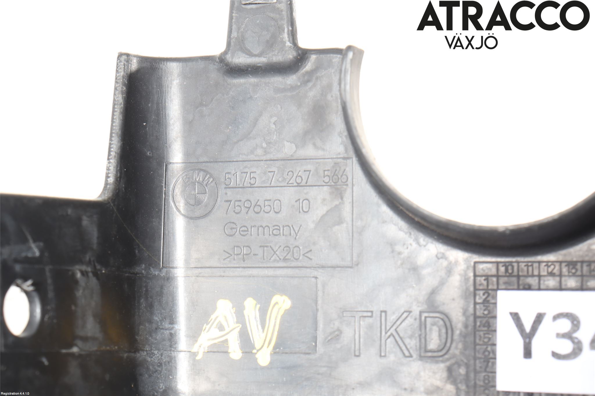 BMW 5 F10/F11/F18 09-17 Täckplast Front