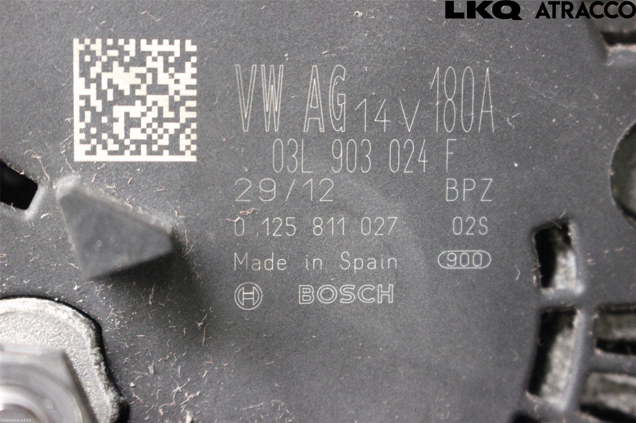 Volkswagen VW PASSAT 11-14 Generator