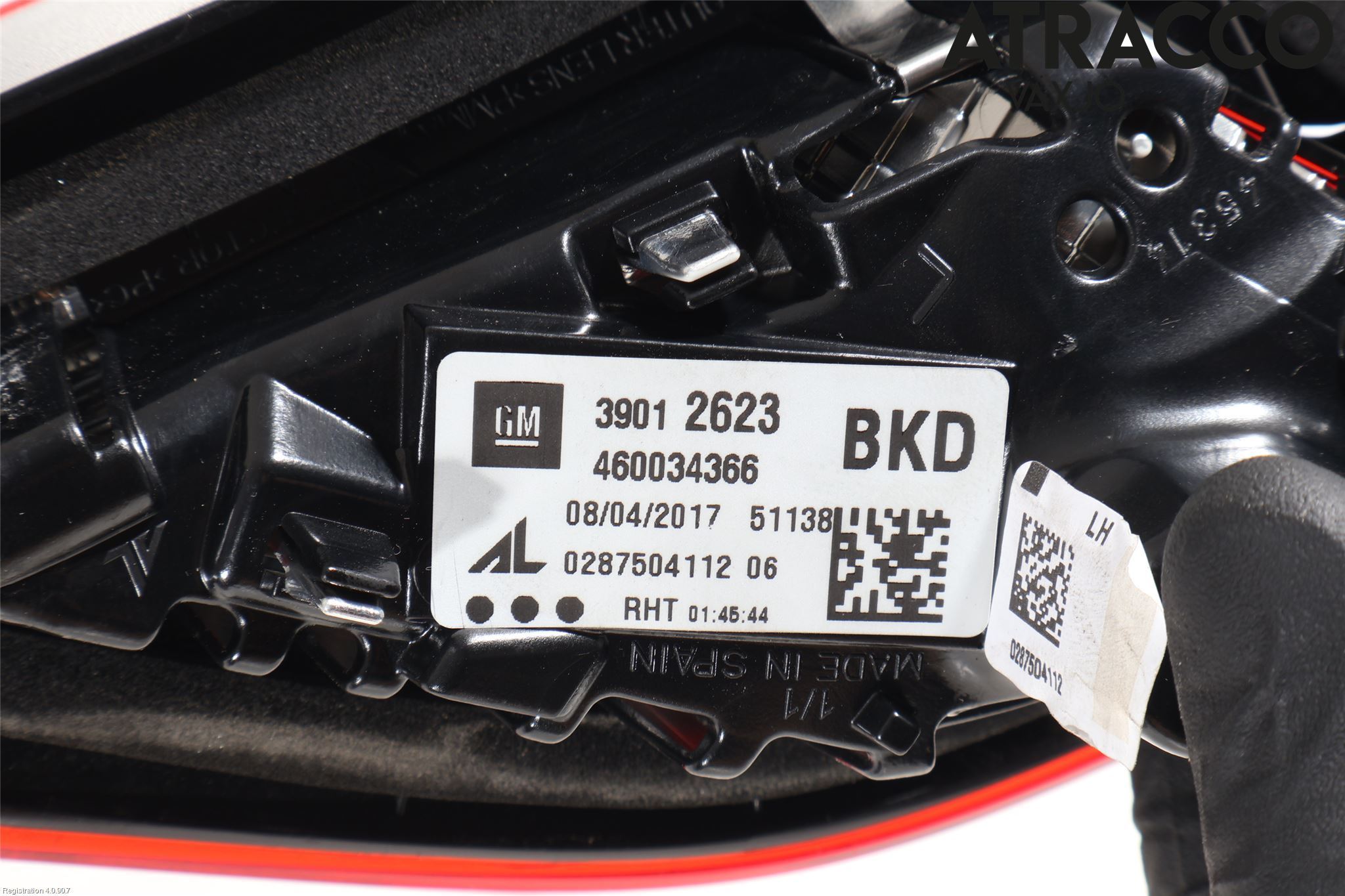 Opel CORSA E 15-19 Bakljus Lucka Vä