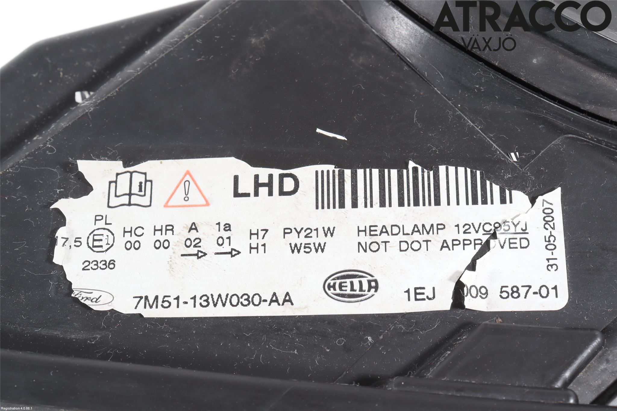 Ford FOCUS C-MAX I 07-10 Strålkastare Vänster