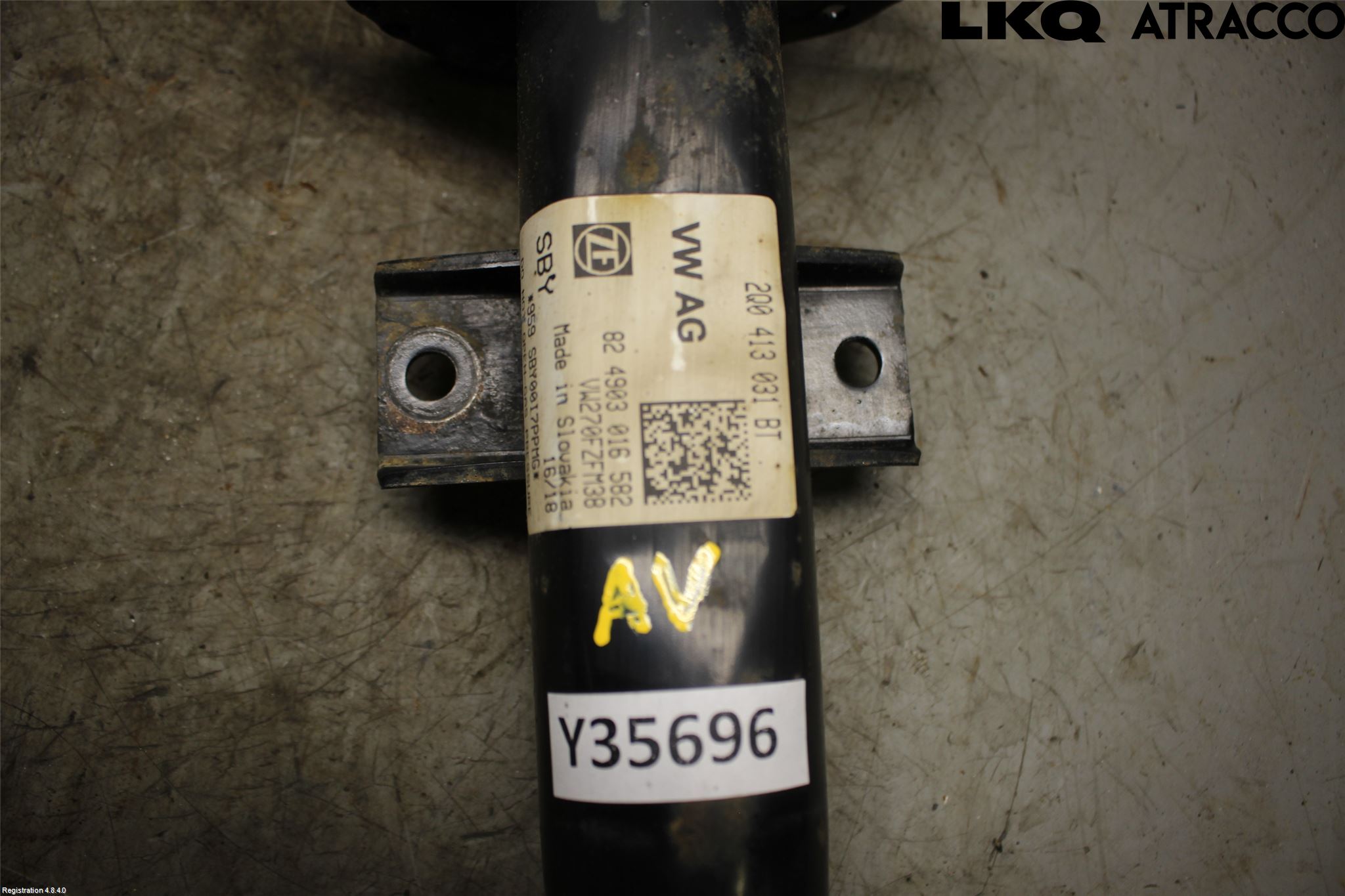 Volkswagen VW POLO VI 18->> Fjäderben Fram Höger