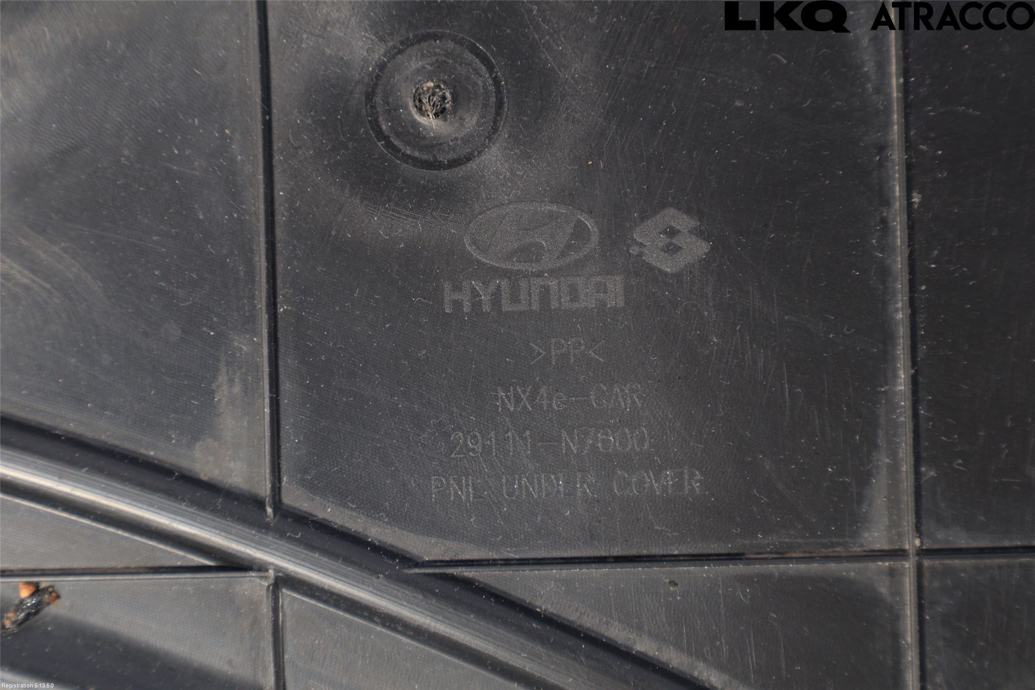 Hyundai TUCSON 05- Hasplåt Plåt-Plast