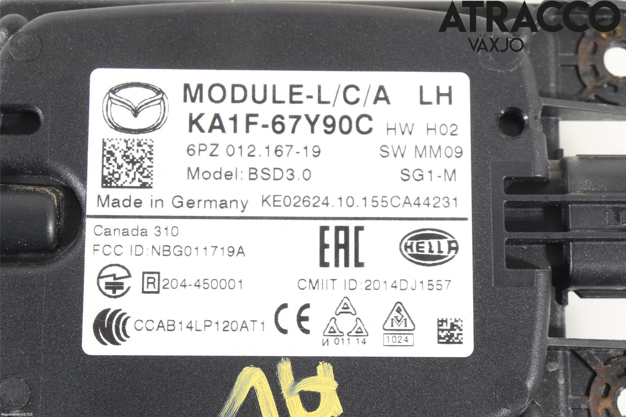 Mazda CX-5 12-17 Sensor Aktivt Kollisionsskydd