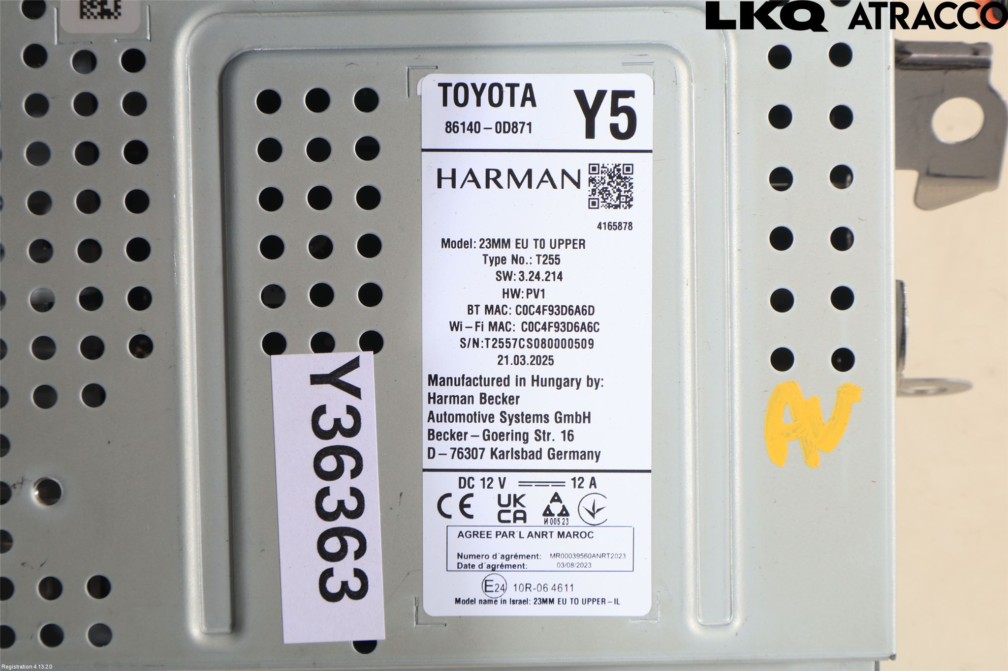 Toyota YARIS XP21 20- Cd Radio - Multimediapanel