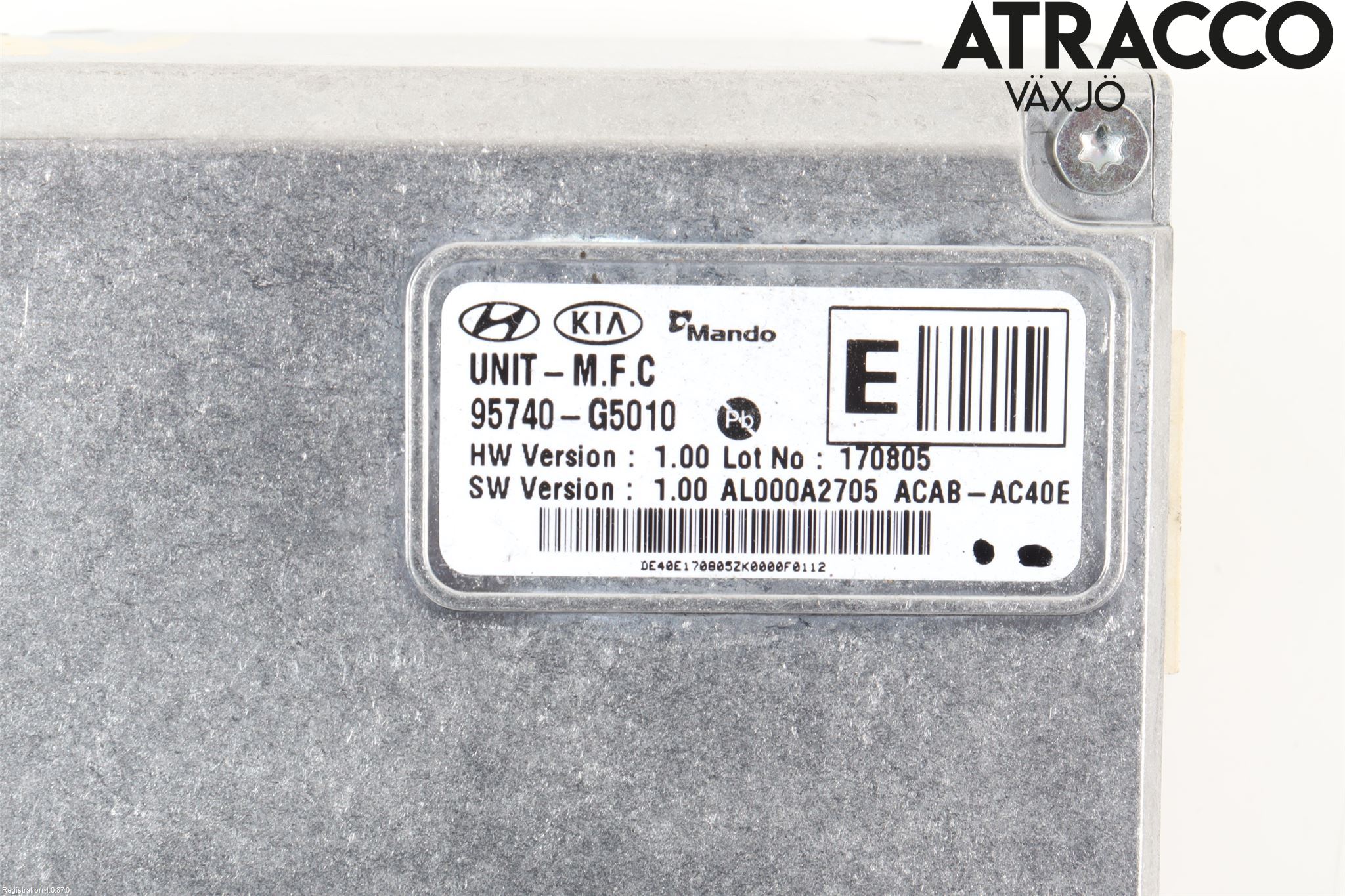 Kia NIRO (DE) 17-22 Sensor Aktivt Kollisionsskydd