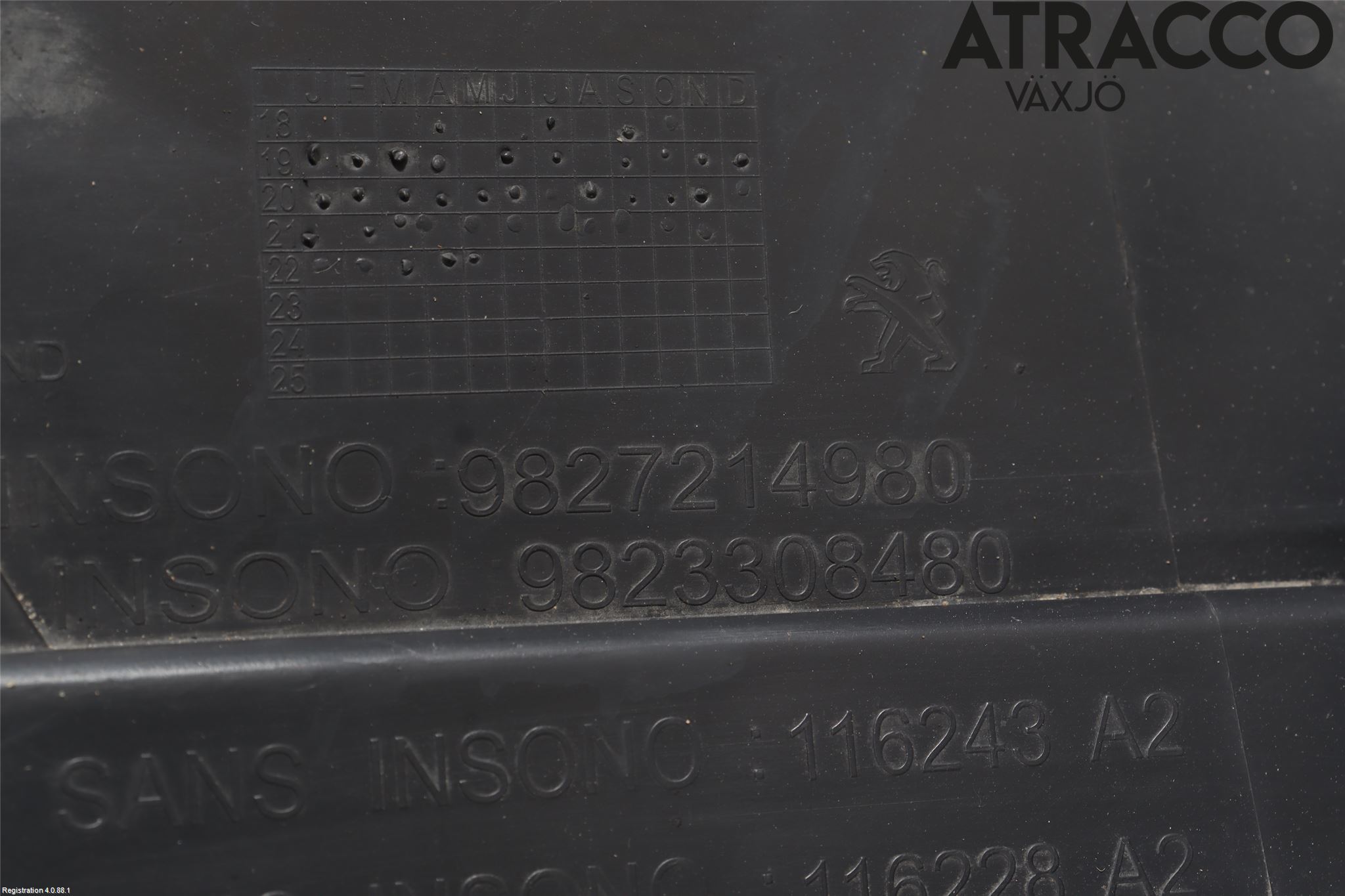 Peugeot 208/E-208 20- Skärm Inner